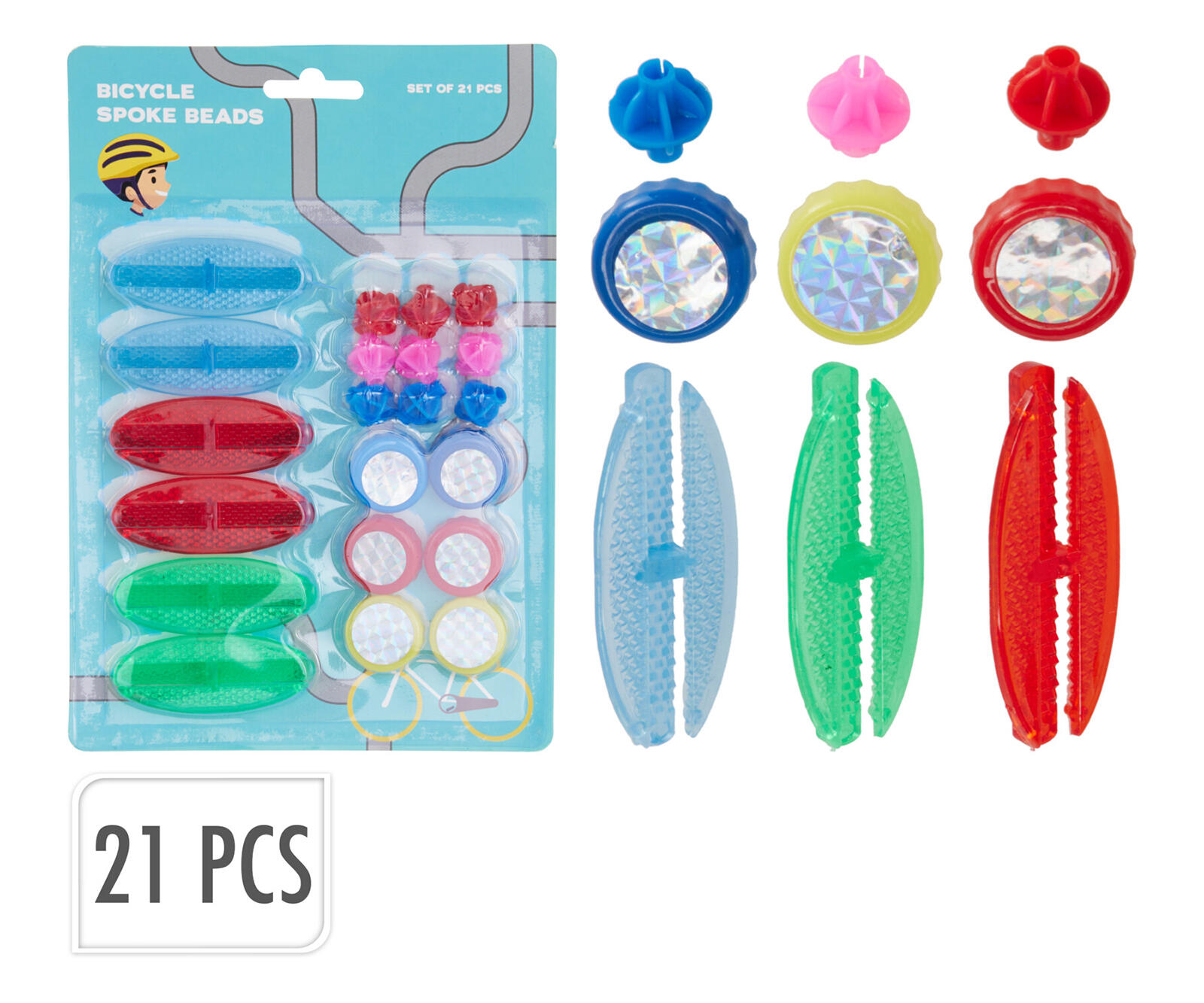 odrazky na kolo sada 21díl. mix druhů a barev 0.03 Kg MTA MAXMIX Sklad14 387251