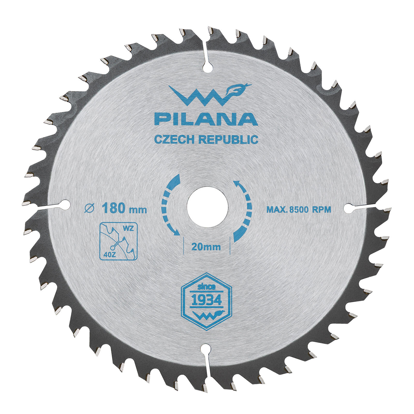 kotouč pil. SK 5255 WZ 180x2,0x20 z40 PILANA 0.23 Kg MTA MAXMIX Sklad14 474962