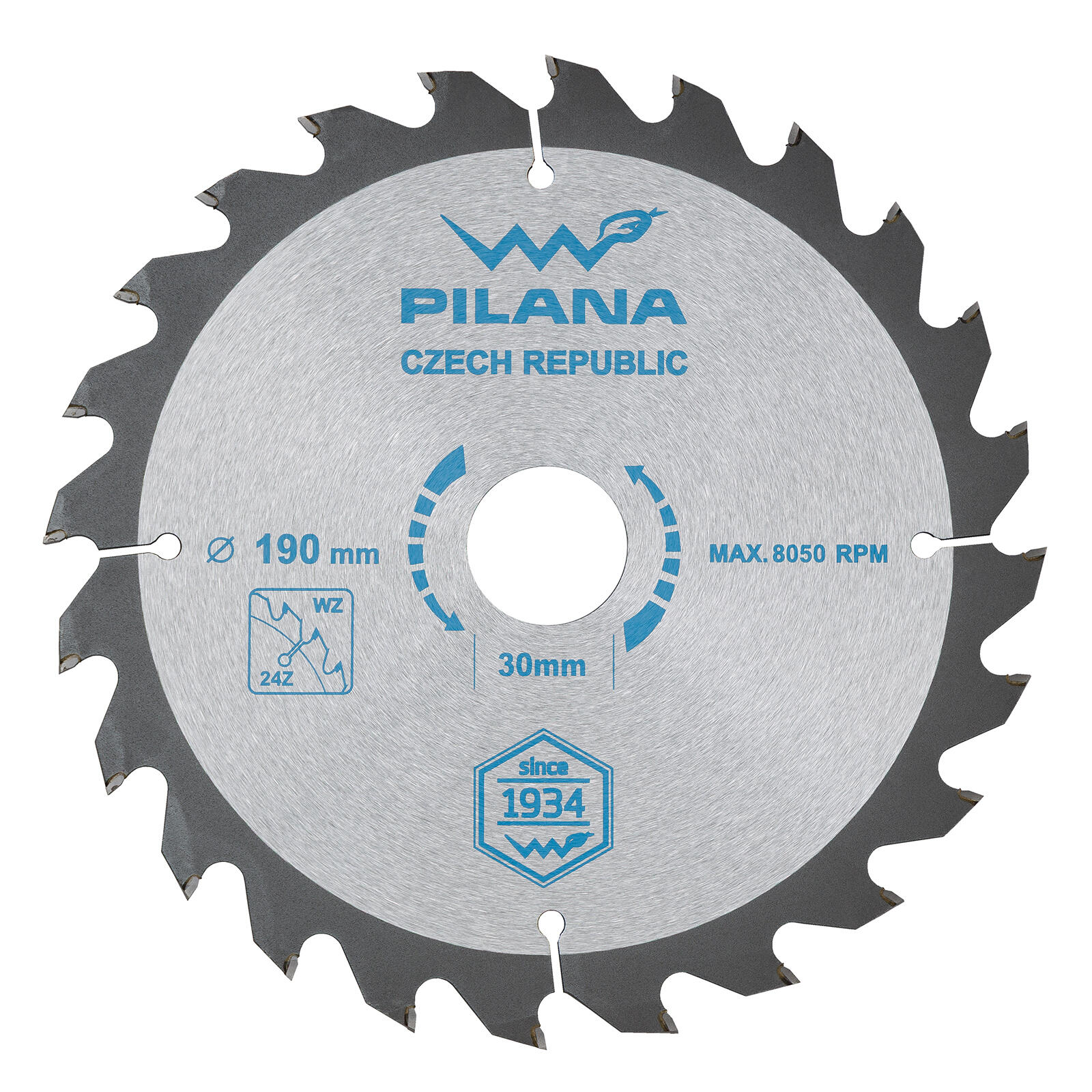 kotouč pil. SK 5255 WZ 190x2,2x30 z24 PILANA 0.26 Kg MTA MAXMIX Sklad14 474970