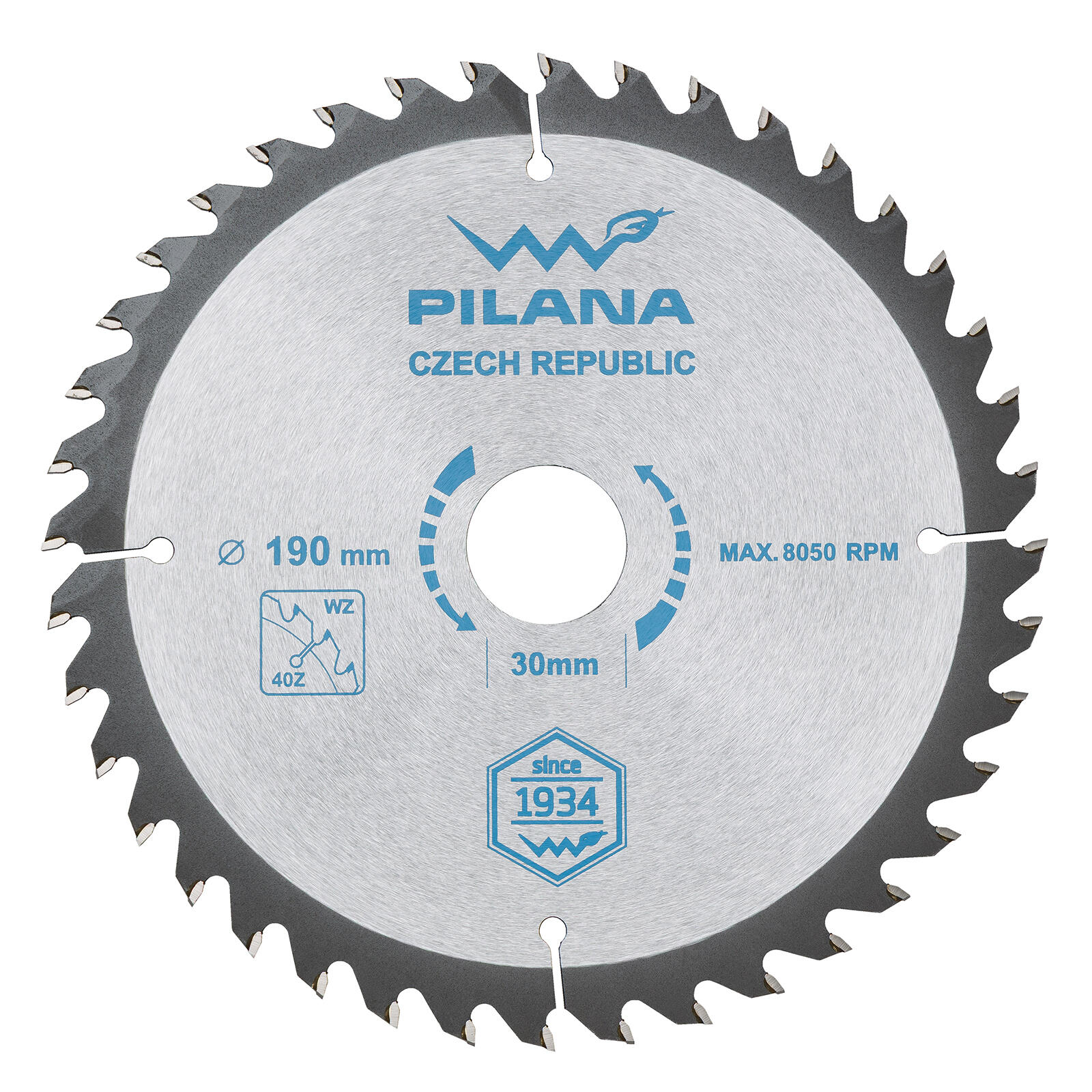 kotouč pil. SK 5255 WZ 190x2,2x30 z40 PILANA 0.27 Kg MTA MAXMIX Sklad14 474971