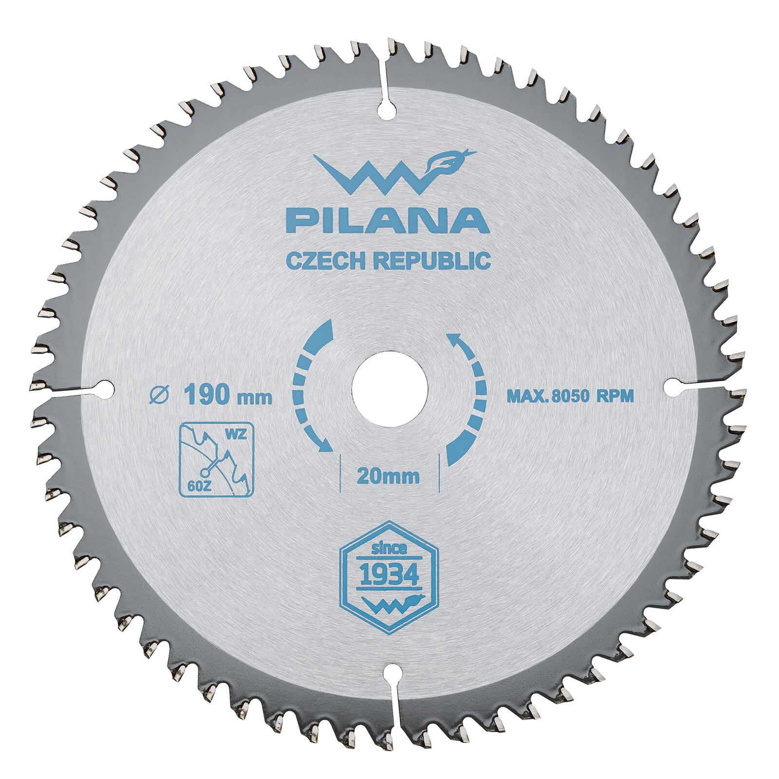 kotouč pil. SK 5255 WZ 190x2,2x30 z60 PILANA 0.3 Kg MTA MAXMIX Sklad14 474972