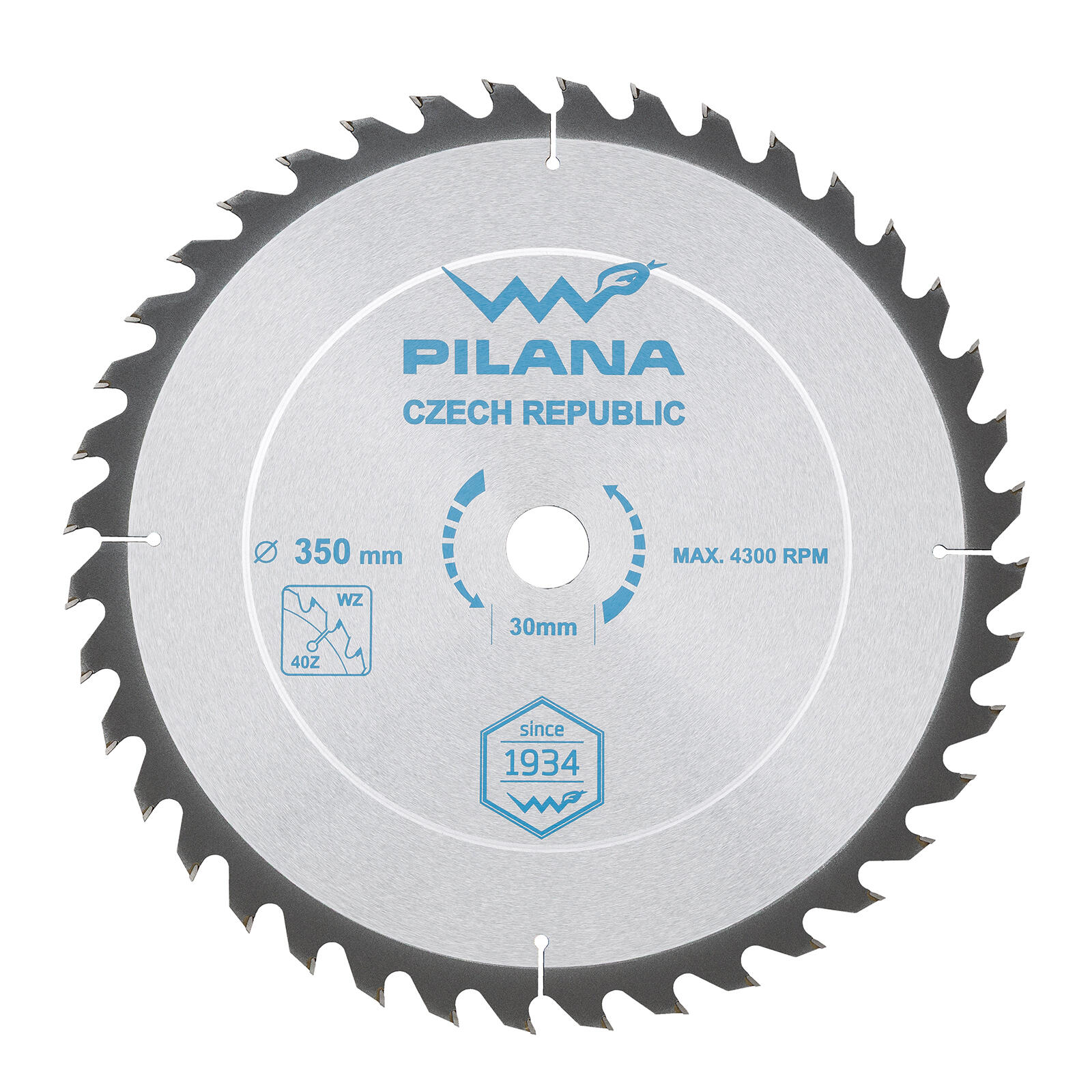 kotouč pil. SK 5255 WZ 350x3,0x30 z40 PILANA 1.27 Kg MTA MAXMIX Sklad14 474989