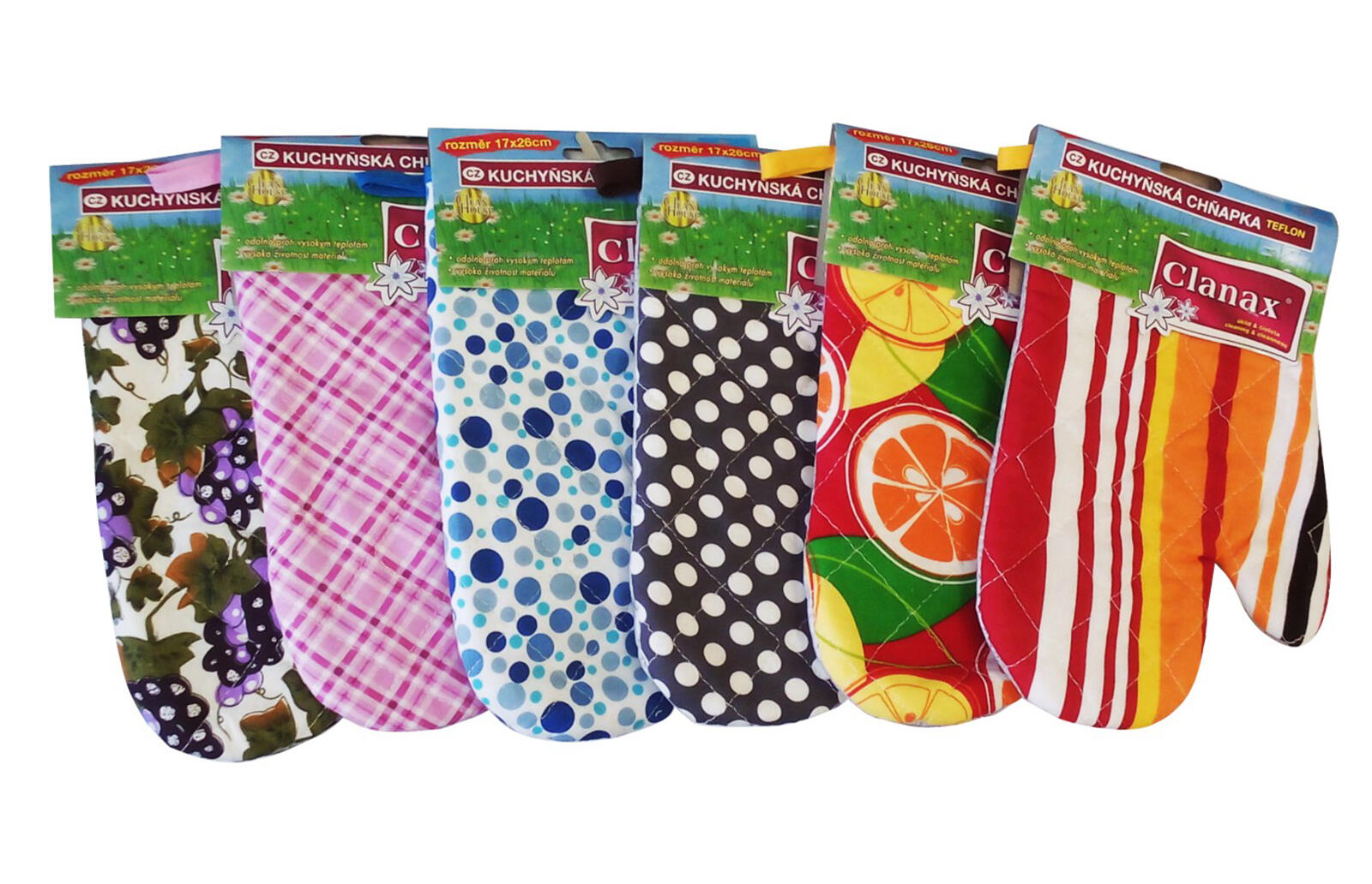 chňapka BA/teflon s magnetem/poutkem pravá mix motivů 0.06 Kg MTA MAXMIX Sklad14 280152