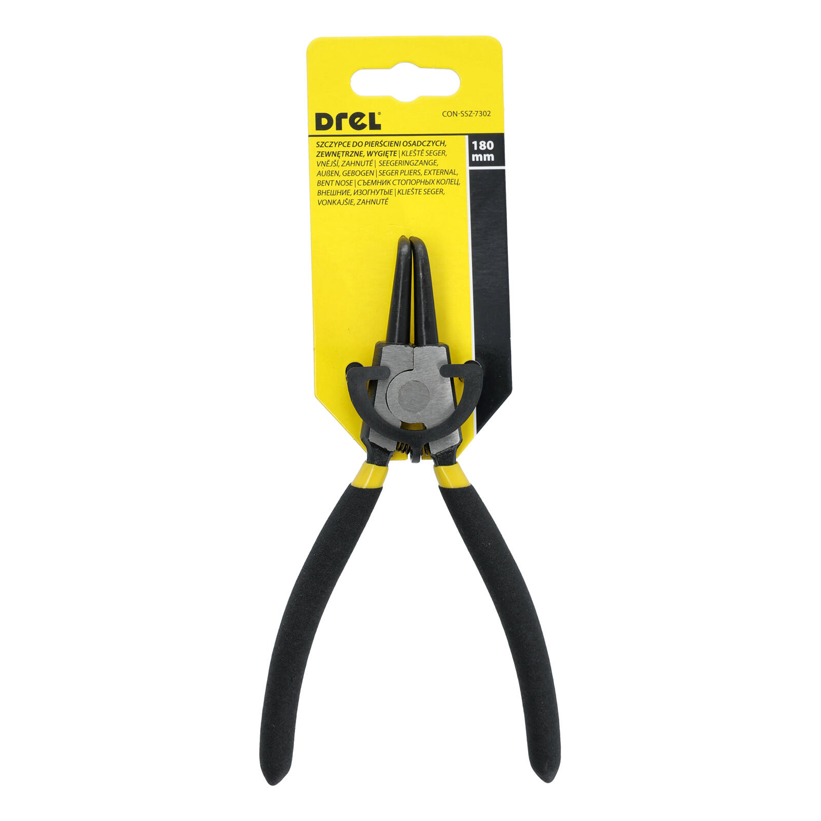 kleště seger vnější zahnuté 180mm DREL 0.18 Kg MTA MAXMIX Sklad14 464101