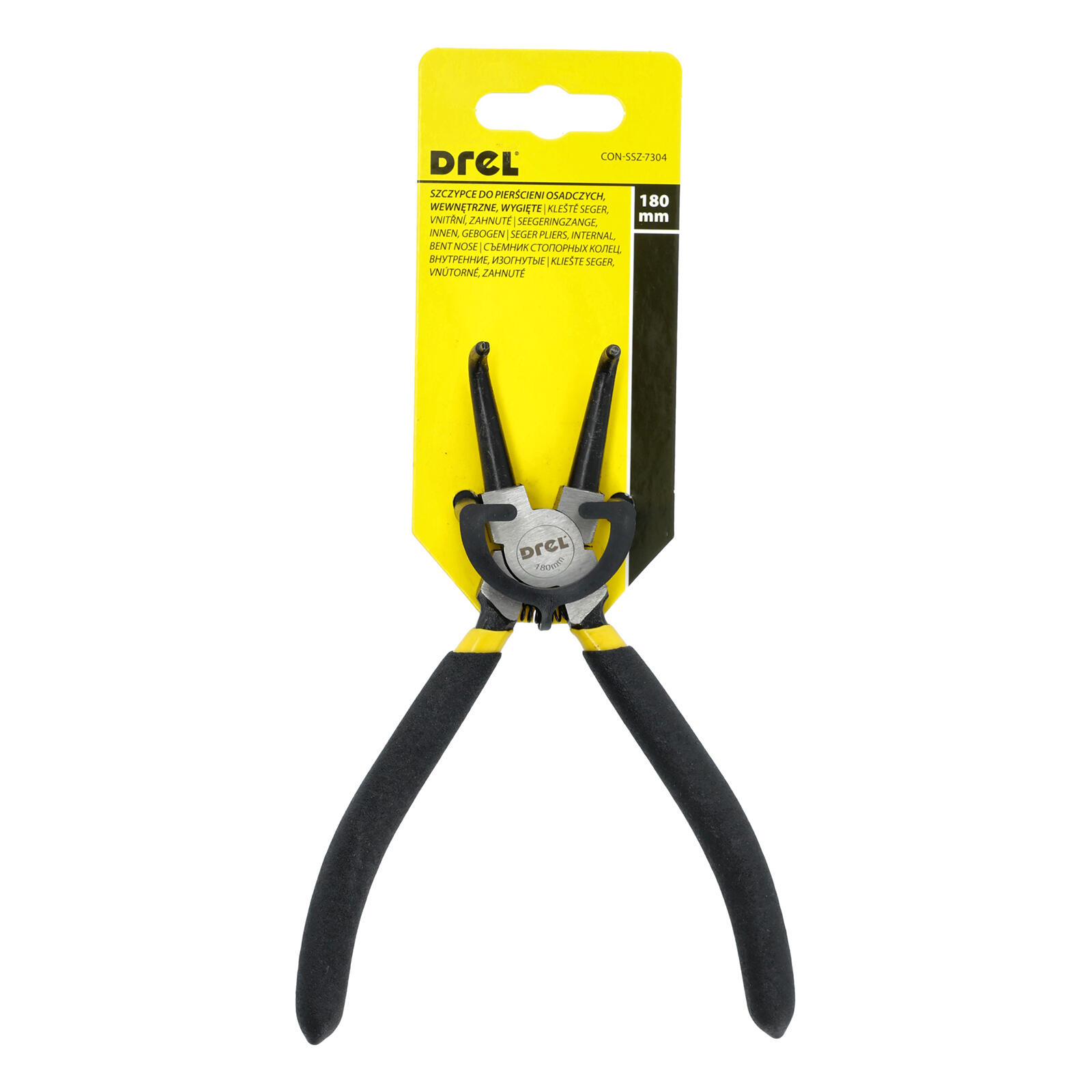 kleště seger vnitřní zahnuté 180mm DREL 0.17 Kg MTA MAXMIX Sklad14 464103