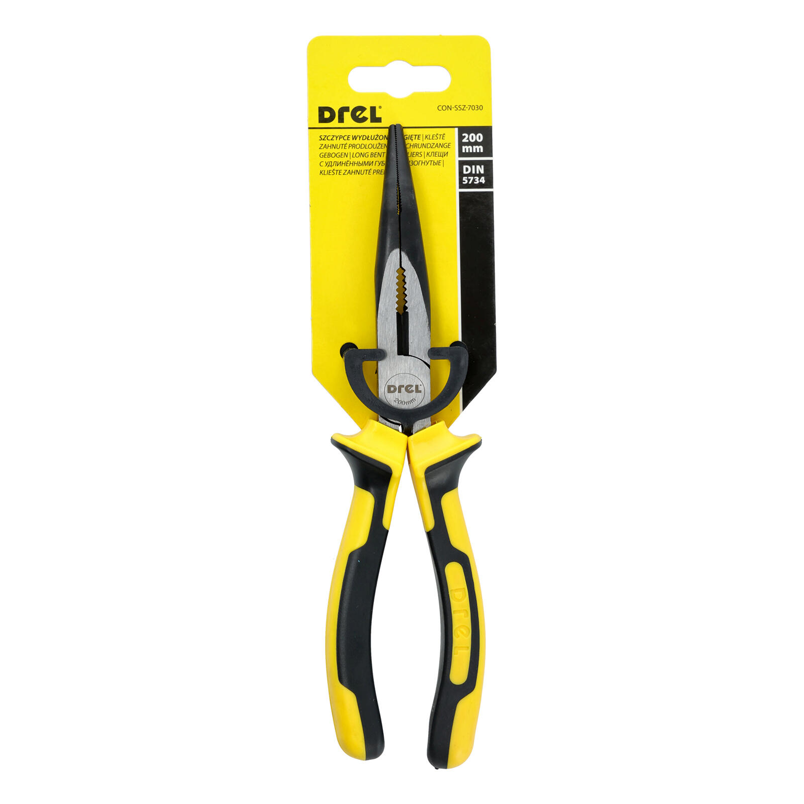 kleště s dlouhými čelistmi, zahnuté 200mm DREL 0.24 Kg MTA MAXMIX Sklad14 464115