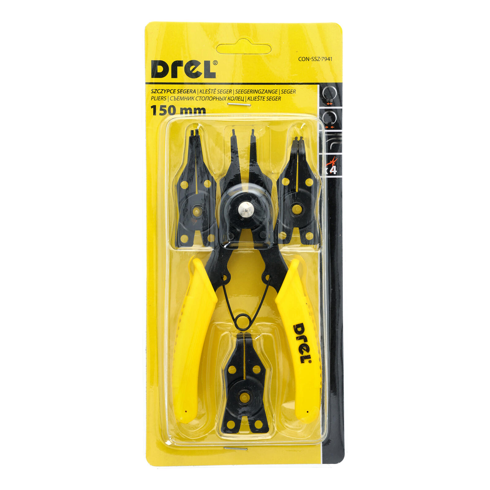 kleště seger sada vnitřní / vnější 150mm DREL 0.16 Kg MTA MAXMIX Sklad14 464120