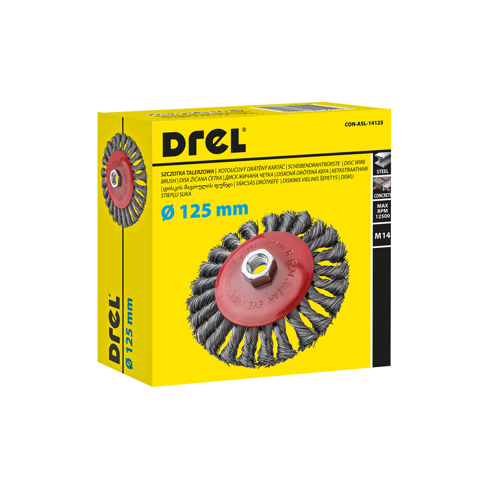 kartáč miskový 125/0,3 M14 copy 0.27 Kg MTA MAXMIX Sklad14 464183