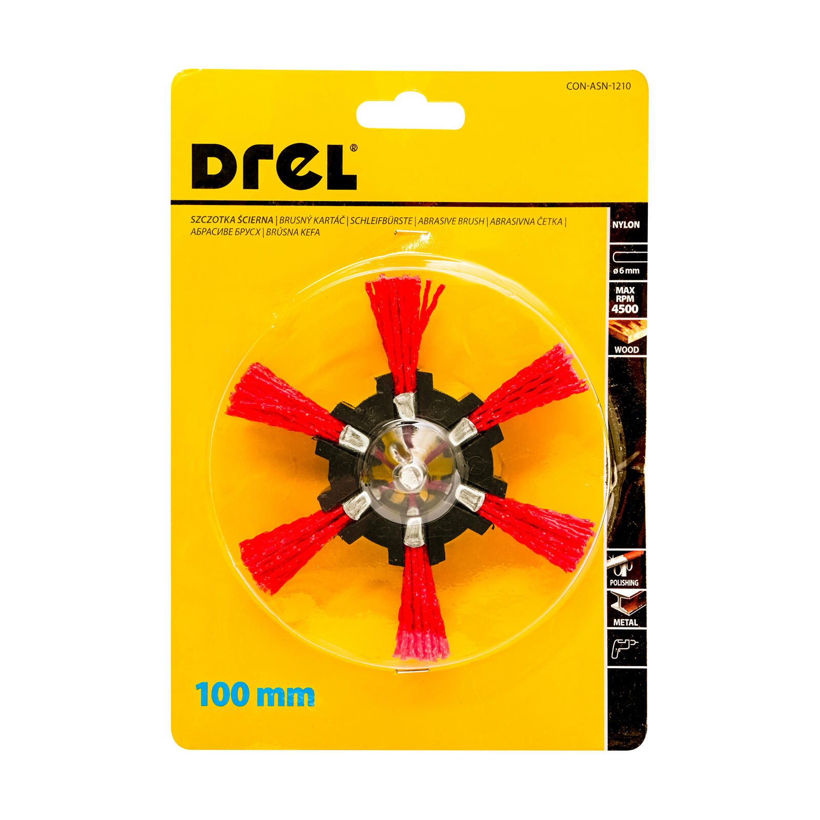 kartáč okružní stopka 100mm leštící (6mm, 27mm vlákna) 0.08 Kg MTA MAXMIX Sklad14 464189