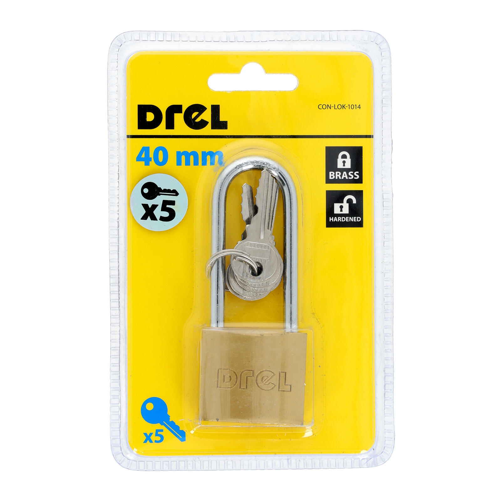 zámek visací 40mm prodloužený Ms 5kl. 0.14 Kg MTA MAXMIX Sklad14 464209