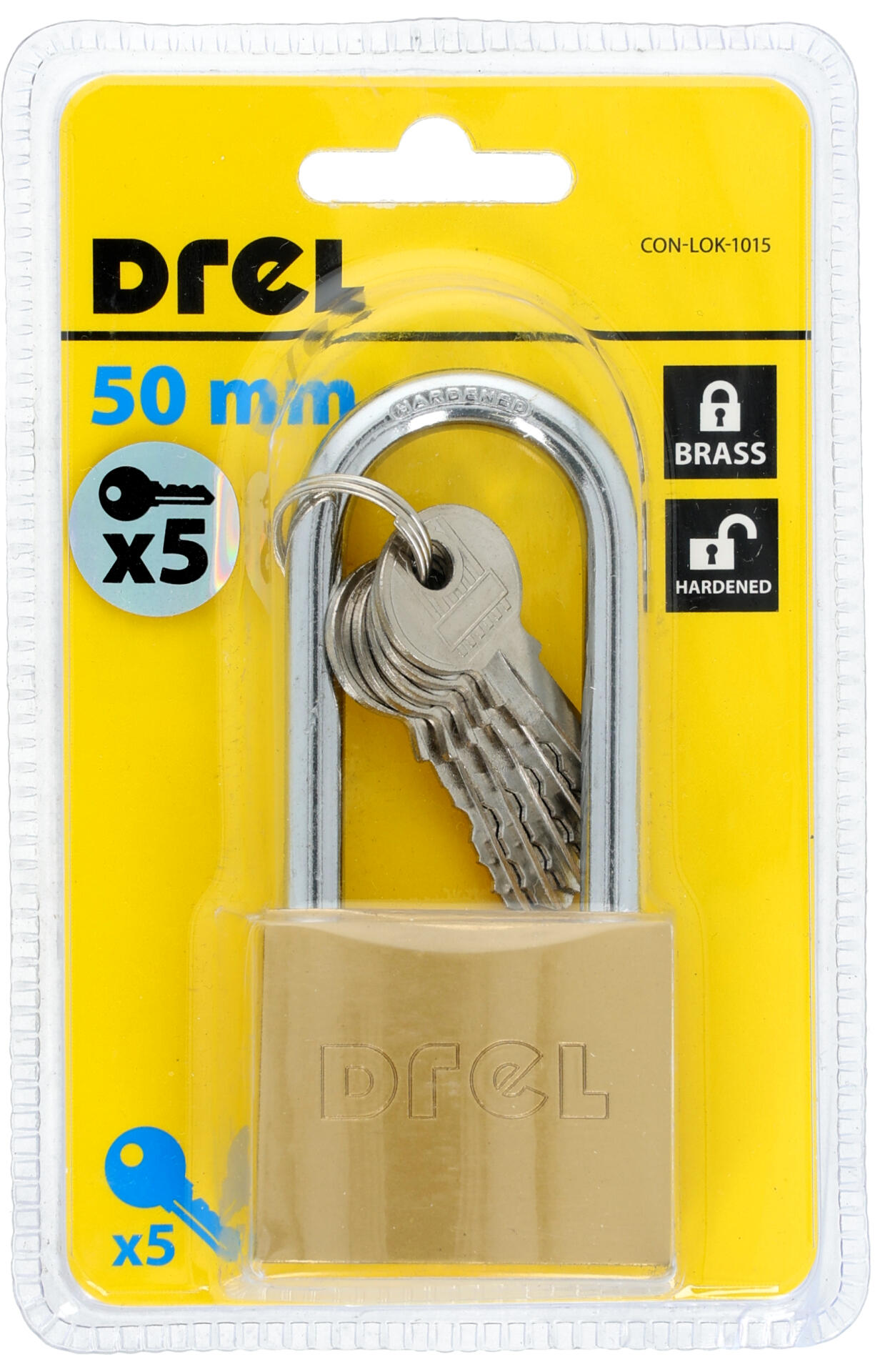 zámek visací 50mm prodloužený Ms 5kl. 0.24 Kg MTA MAXMIX Sklad14 464210