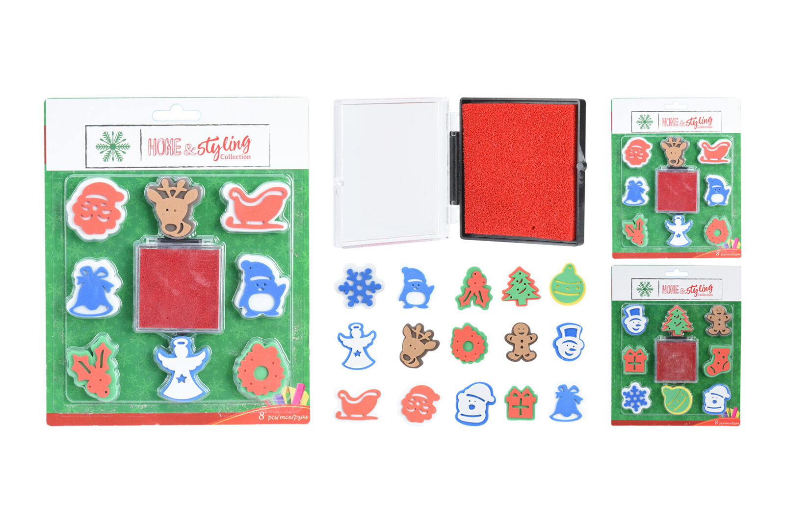 razítka vánoční + polštářek sada 9díl. 0.02 Kg MTA MAXMIX Sklad14 387350