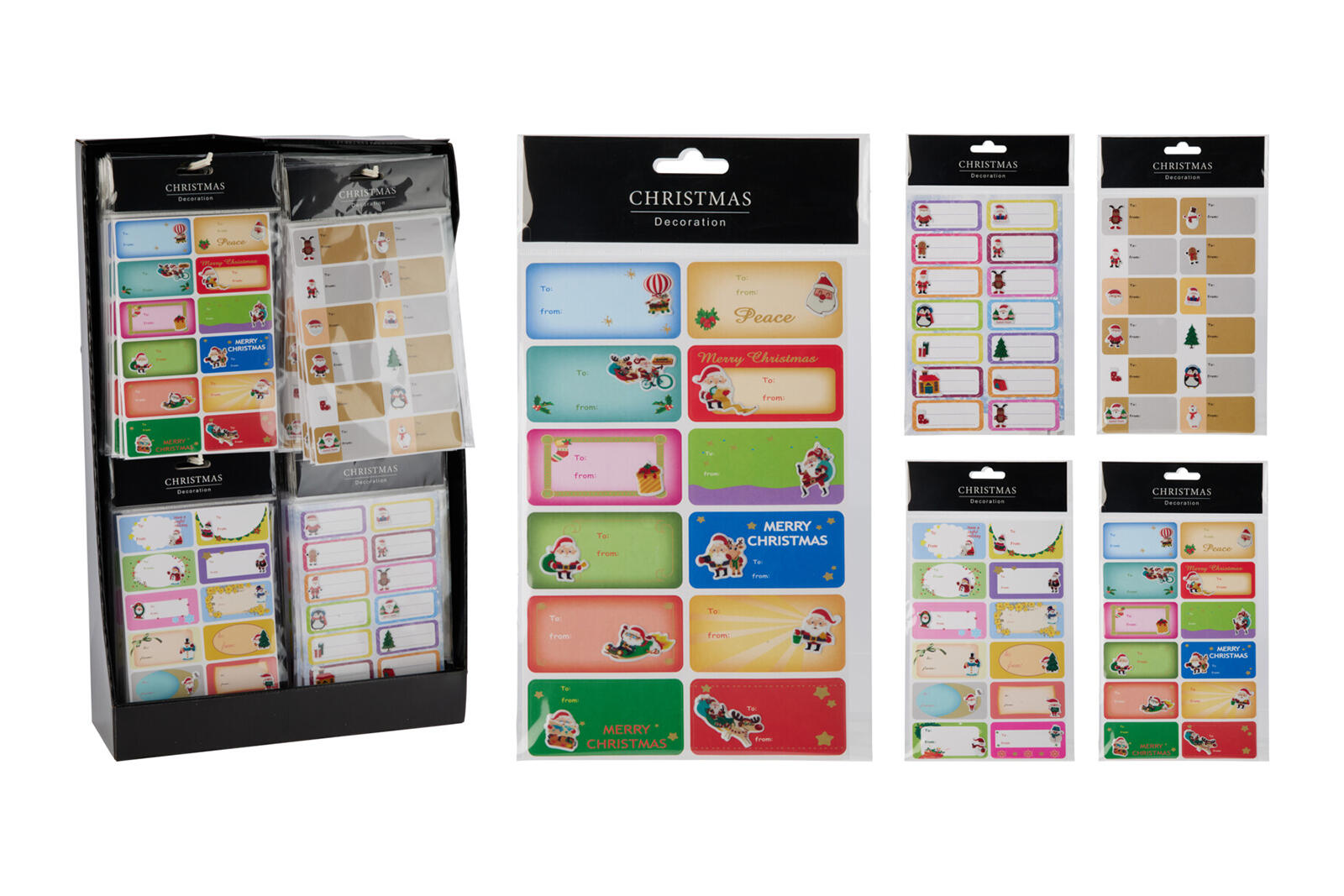 jmenovka vánoční samolepicí mix (12/14ks) 0.01 Kg MTA MAXMIX Sklad14 387356