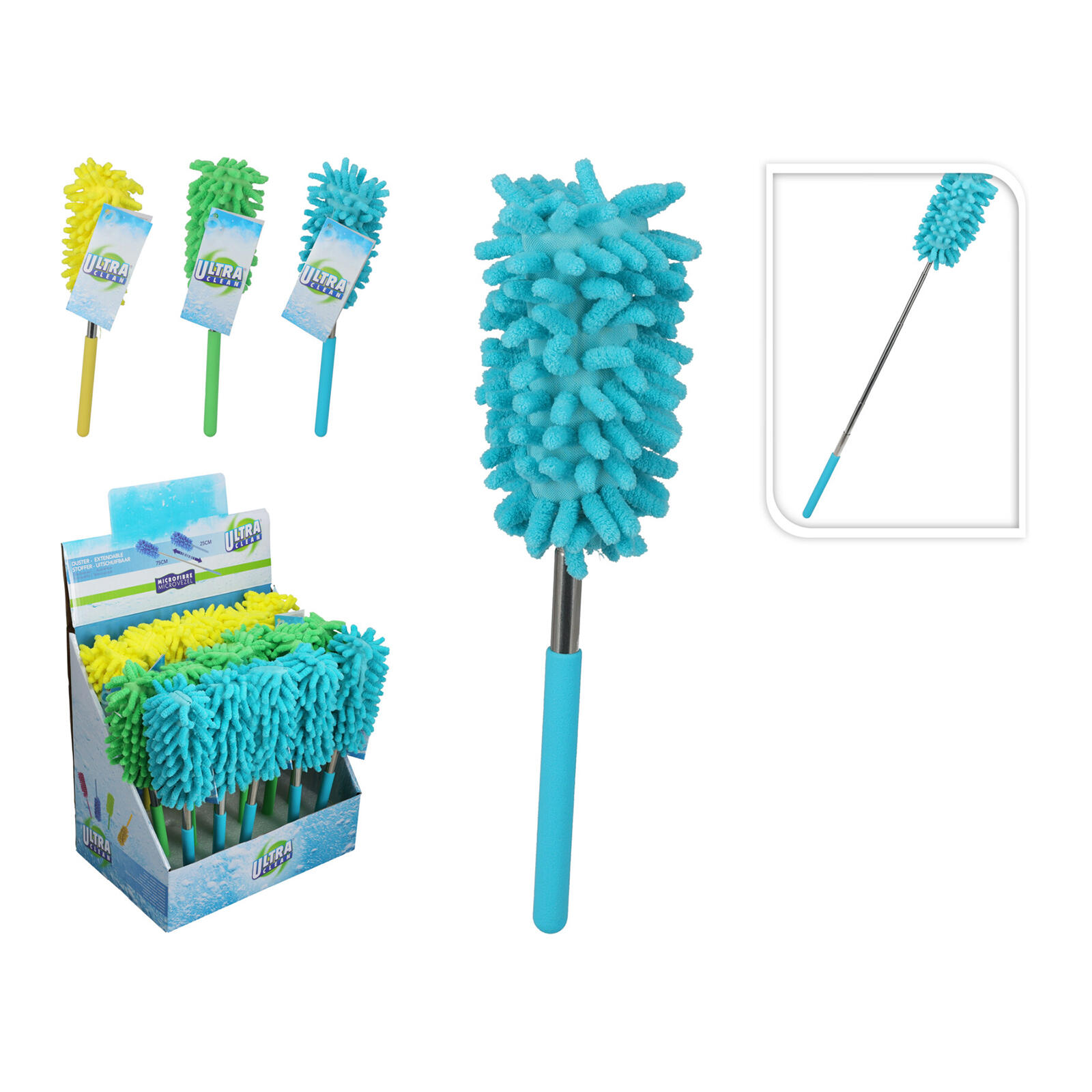 prachovka žinylka 25-76cm teleskopická mix barev 0.06 Kg MTA MAXMIX Sklad14 387363