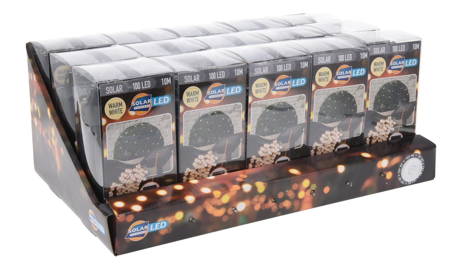 osvětlení vánoční solární  2m 100LED teplá BÍ, drát 0.19 Kg MTA MAXMIX Sklad14 387364