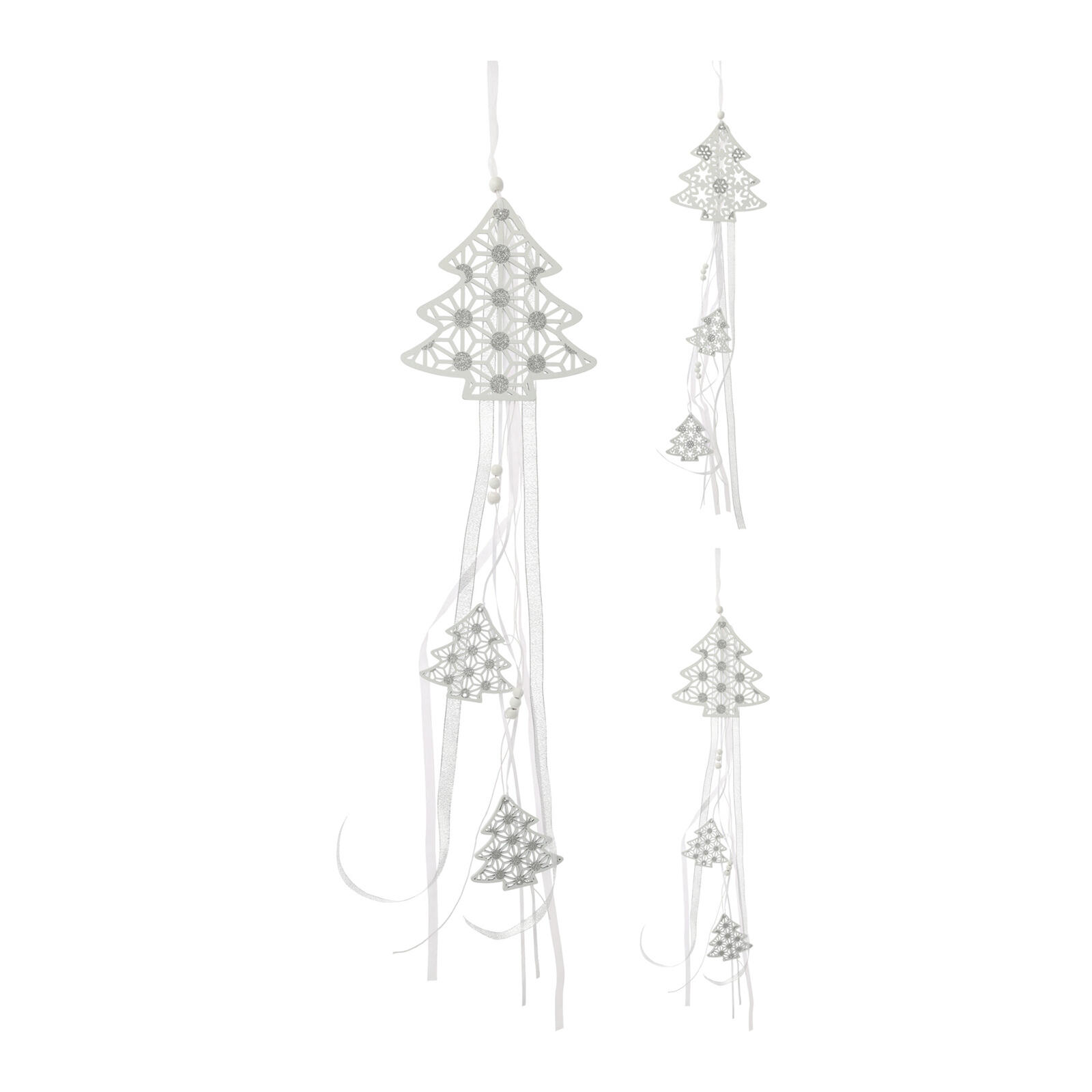 dekorace STROM 16cm závěsná dřev.BÍ se stužkami mix 0.04 Kg MTA MAXMIX Sklad14 387368