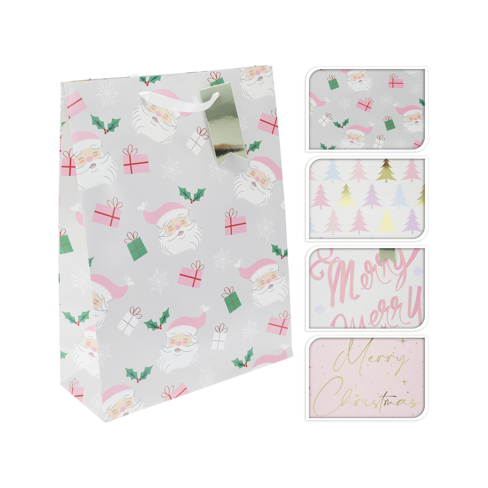 taška dárková 40x30x10cm (XL) VÁNOČNÍ RŮŽ mix dekorů 0.17 Kg MTA MAXMIX Sklad14 387393