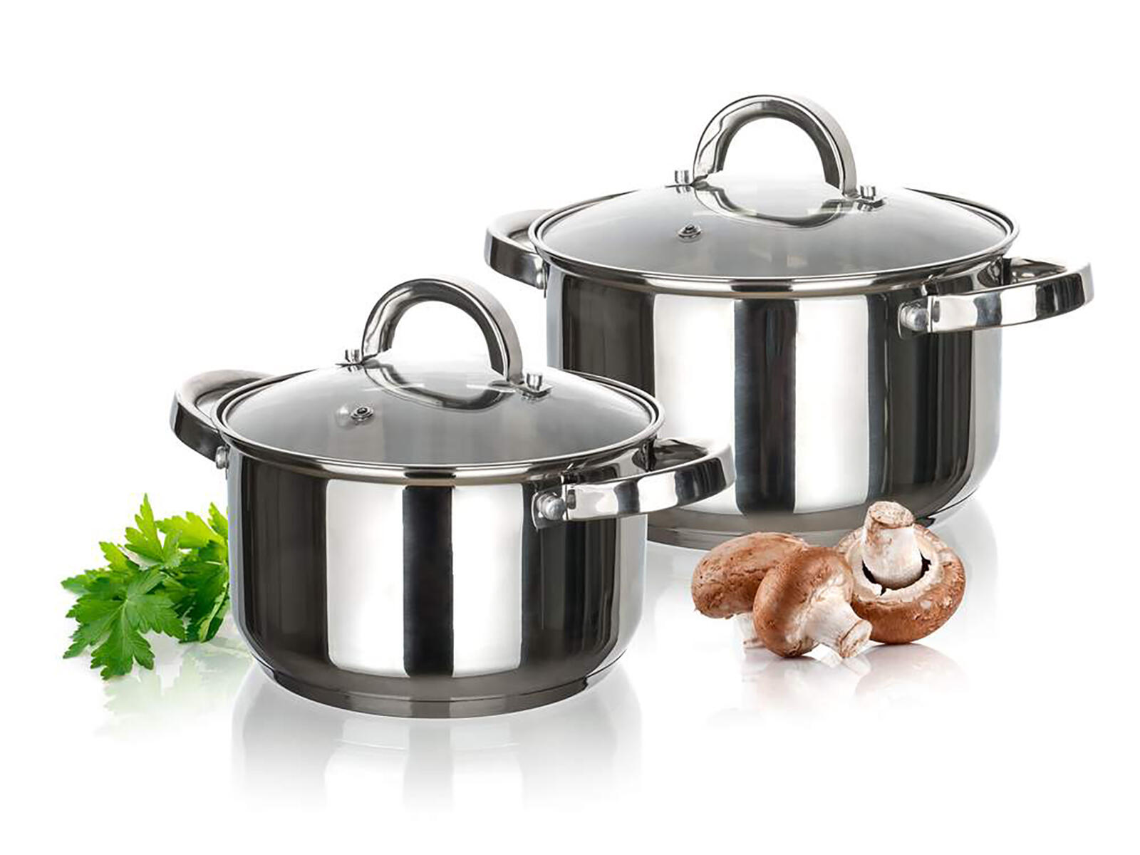 hrnec 16cm,20cm,nerez se skl.poklicí sada 2díl.