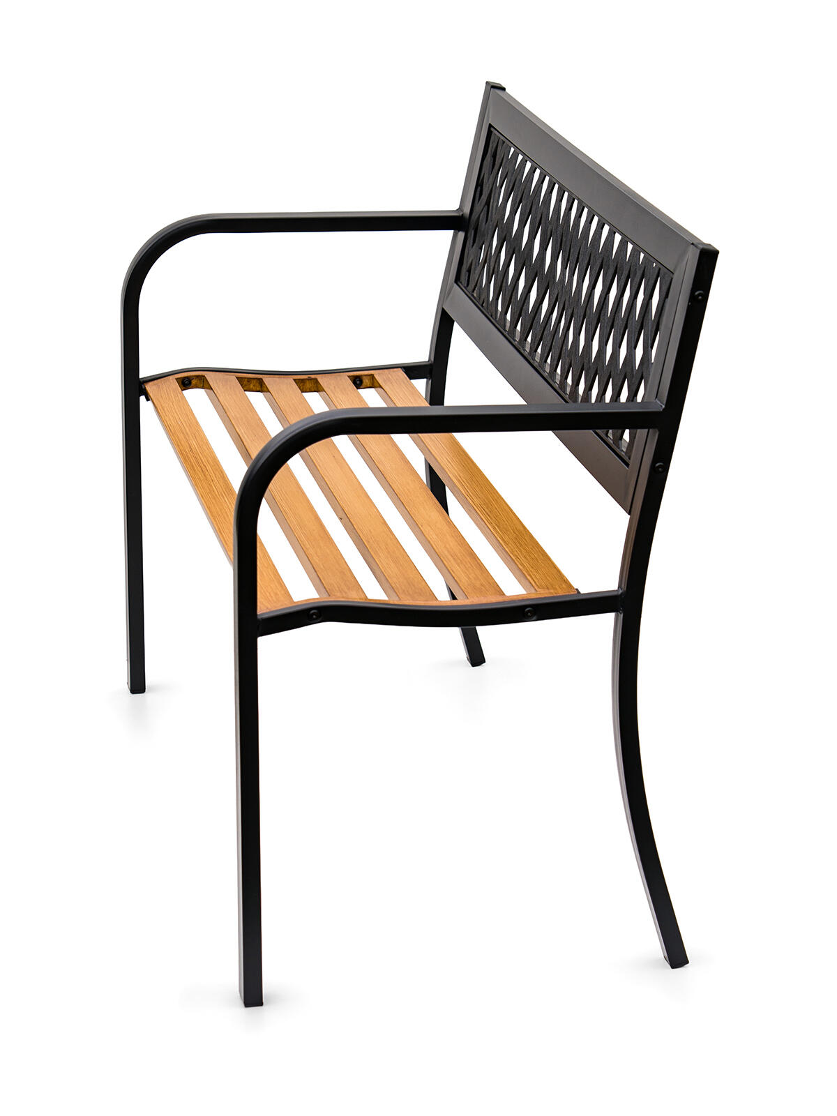 lavička zahradní LARNAKA 119x50x75cm ocel/dřevo 10 Kg MTA MAXMIX Sklad14 787033