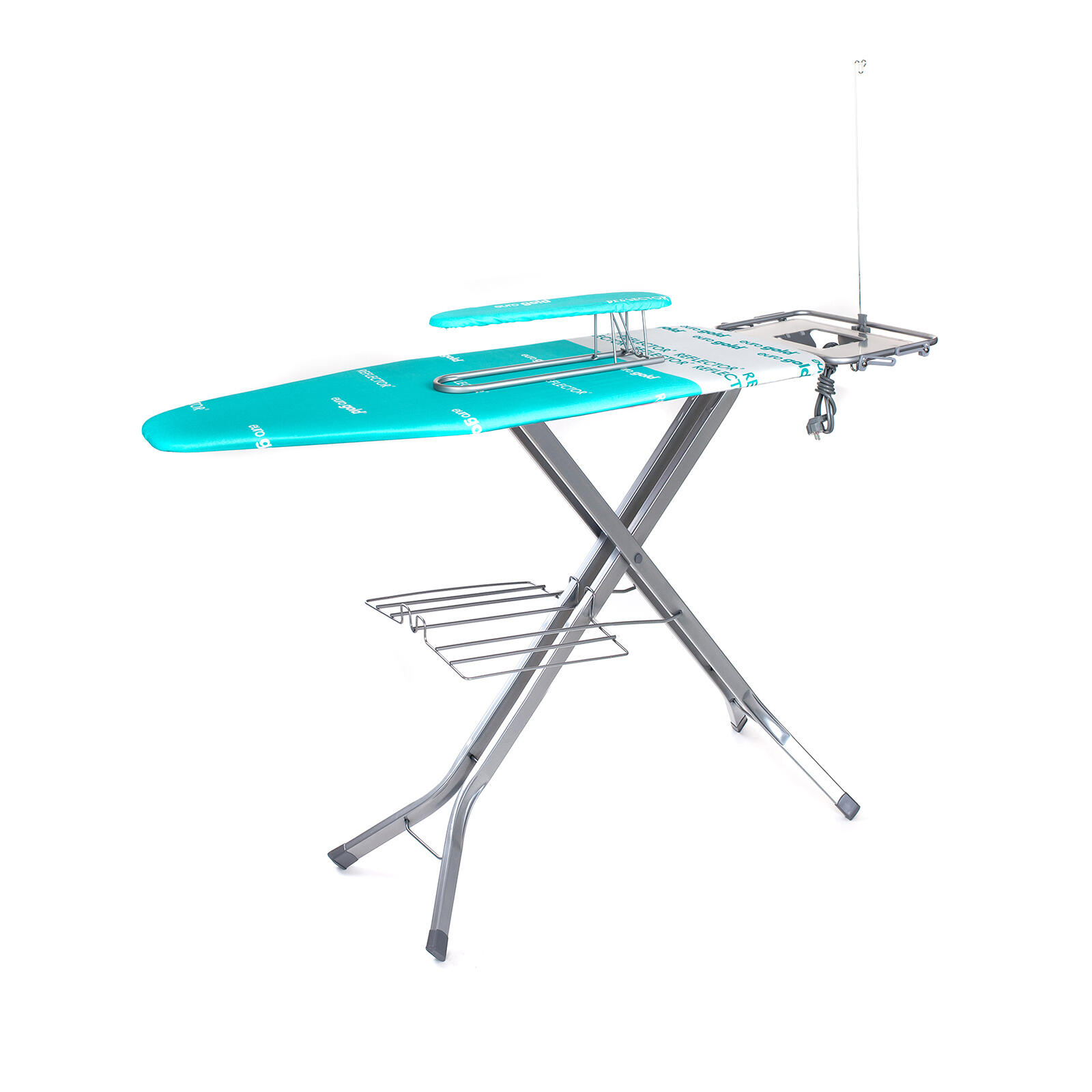 prkno žehlicí PROFESSIONAL 130x48cm BA, kov MO/TYRK,se zásuvkou+rukávník 9.13 Kg MTA MAXMIX Sklad14 324457