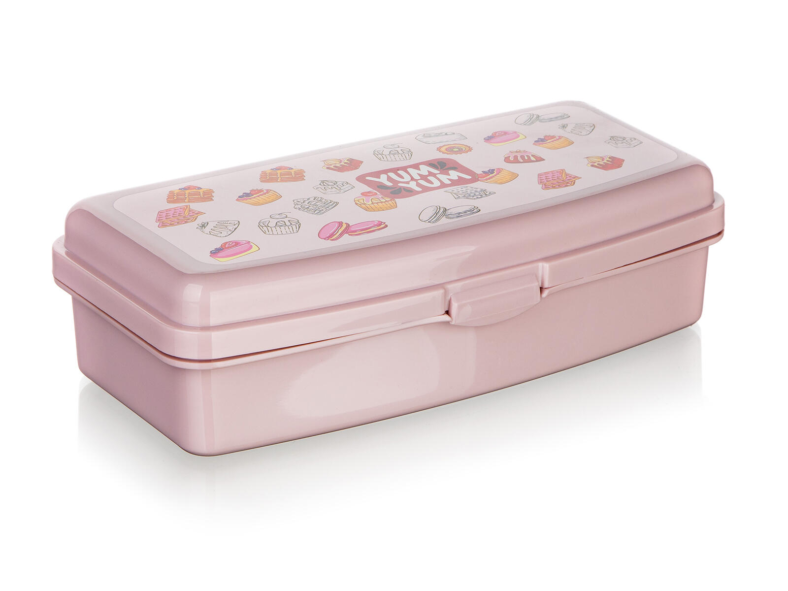 box svačinový 20x9,5x5,5cm YUM s klick uz.PH RŮŽ 0.08 Kg MTA MAXMIX Sklad14 287221