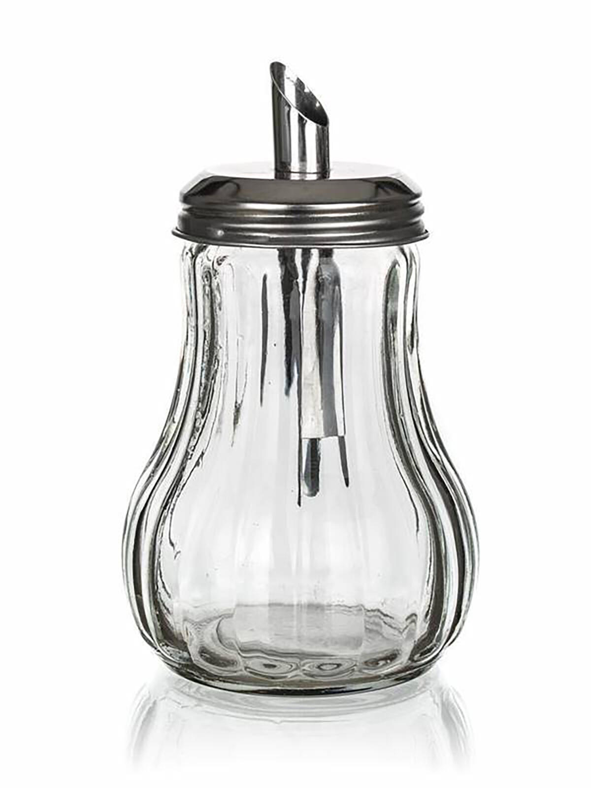 cukřenka dávkovací MONO 230ml sklo+nerez