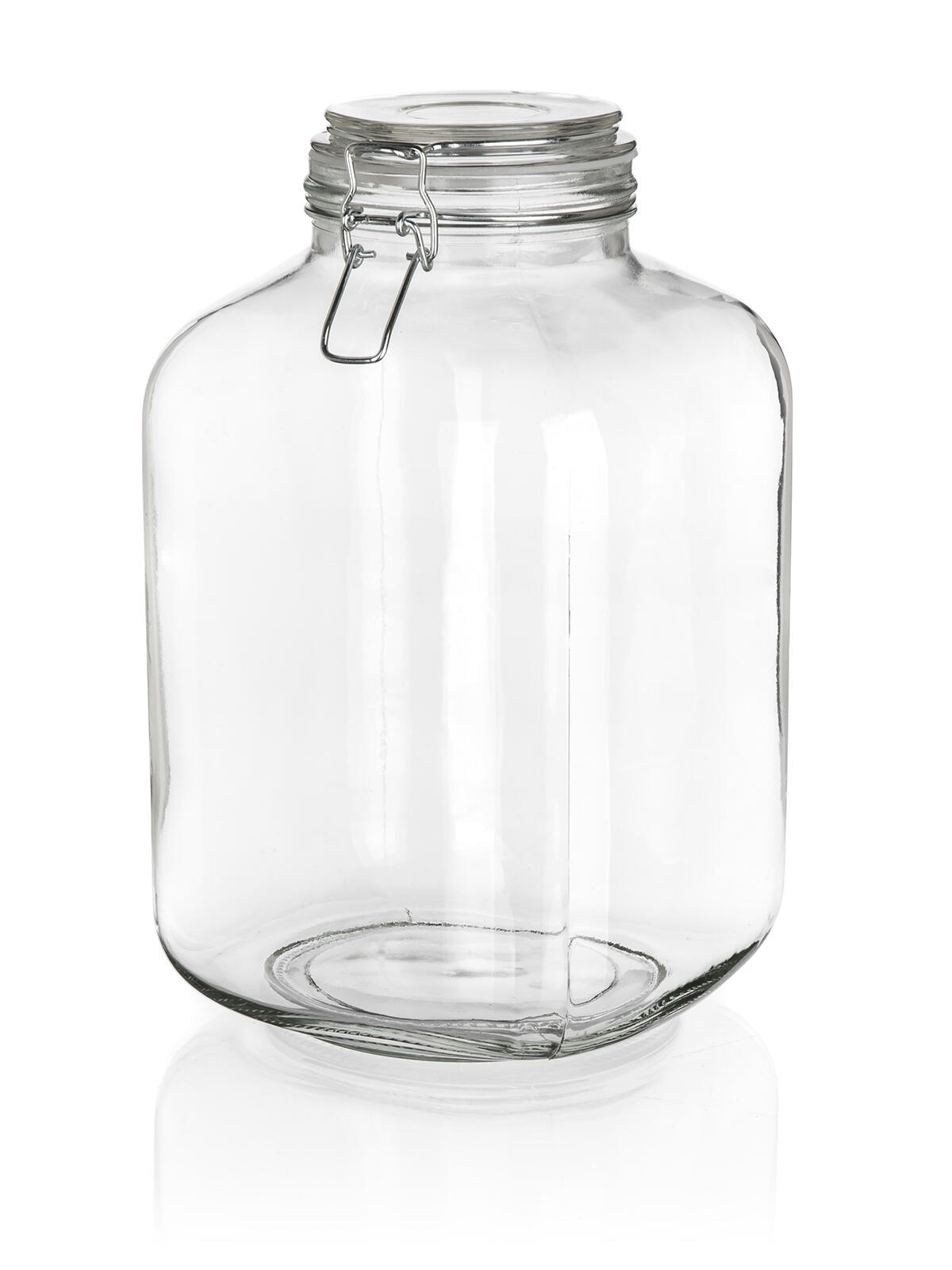 dóza hermetická hranatá 5000ml skl. s patent.uzávěrem EREA