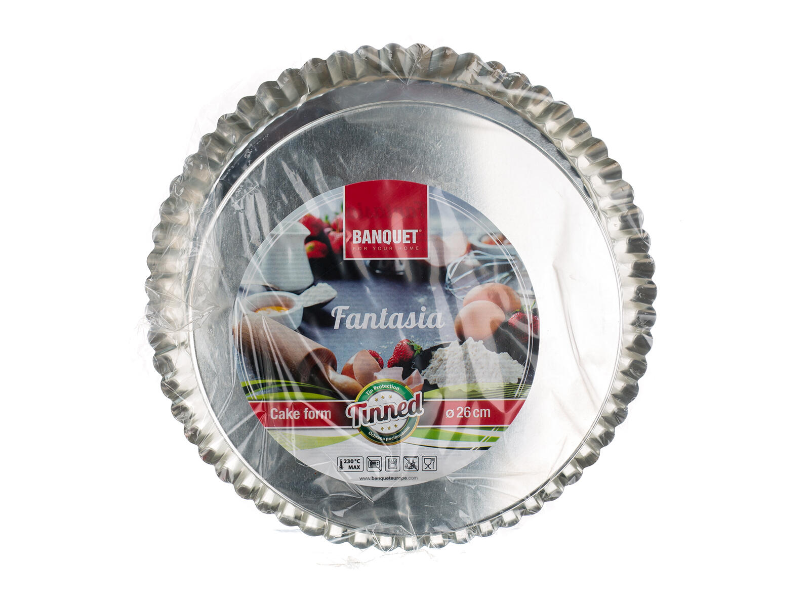 forma na koláč 26cm FANTASIA plech pocín.