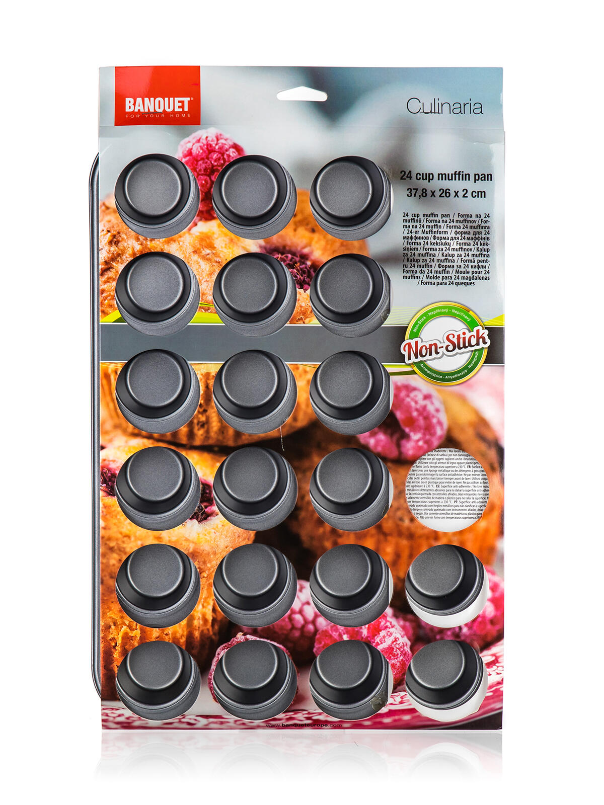 forma na vdolečky 24ks 37,8x26x2cm nepřiln.povrch CULINARIA 0.51 Kg MTA MAXMIX Sklad14 287295