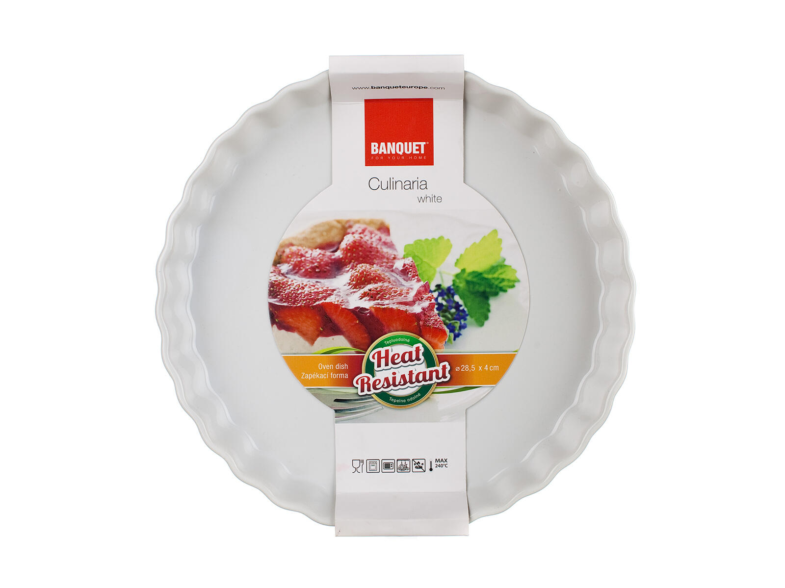 forma zapékací kul. pr.28,5x4cm CULINARIA keramická BÍ 1.41 Kg MTA MAXMIX Sklad14 287300
