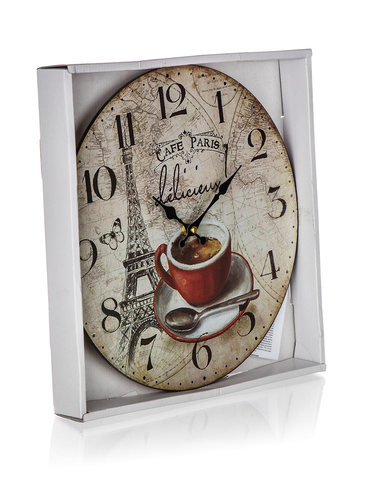 hodiny nástěnné pr.34cm CAFE PARIS 0.52 Kg MTA MAXMIX Sklad14 287311
