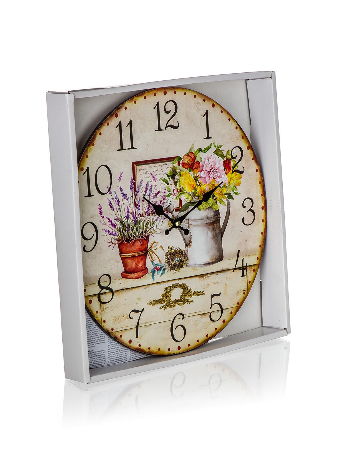 hodiny nástěnné pr.34cm FLOWER 0.56 Kg MTA MAXMIX Sklad14 287314