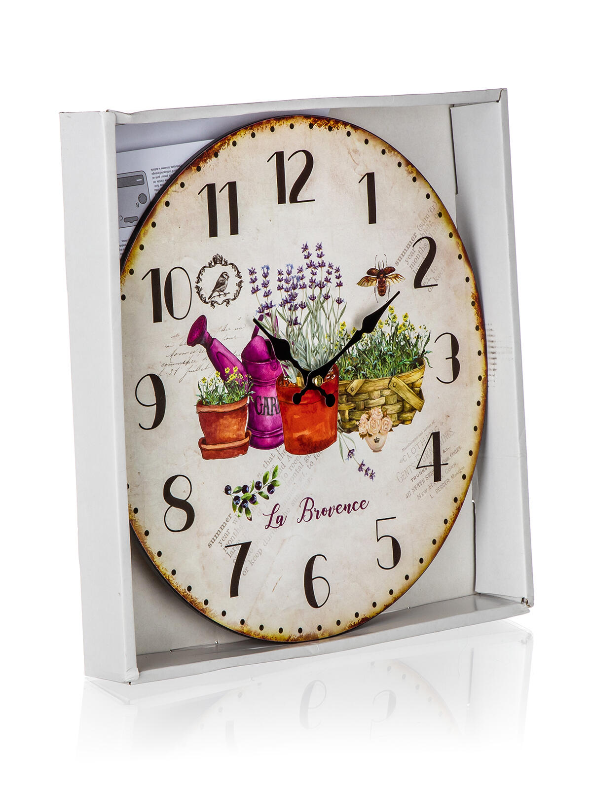 hodiny nástěnné pr.34cm LAVENDER 0.58 Kg MTA MAXMIX Sklad14 287317