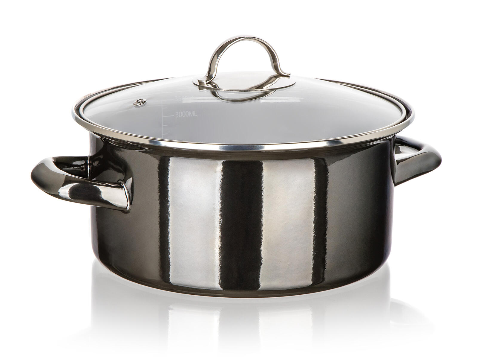 hrnec + skl.poklice pr.22cm 3,7l METALLIC Black 1.38 Kg MTA MAXMIX Sklad14 287326