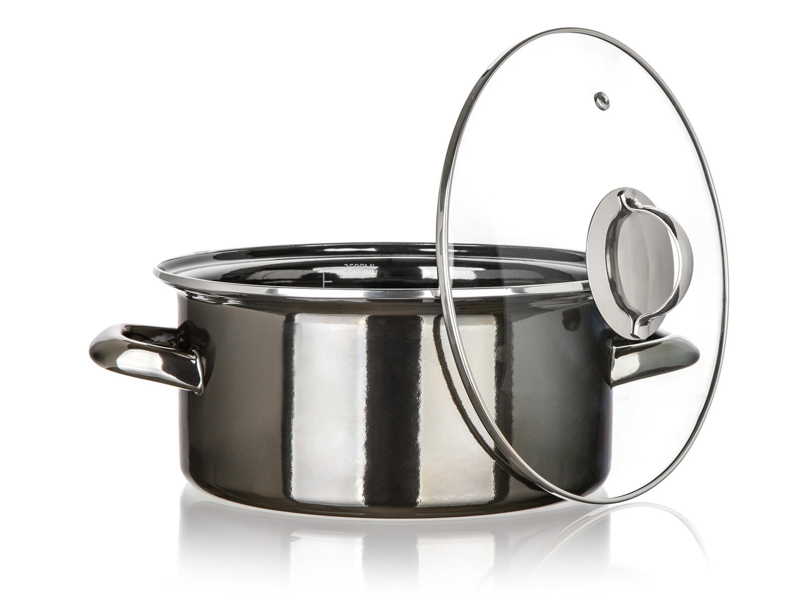 hrnec + skl.poklice pr.22cm 3,7l METALLIC Black 1.38 Kg MTA MAXMIX Sklad14 287326