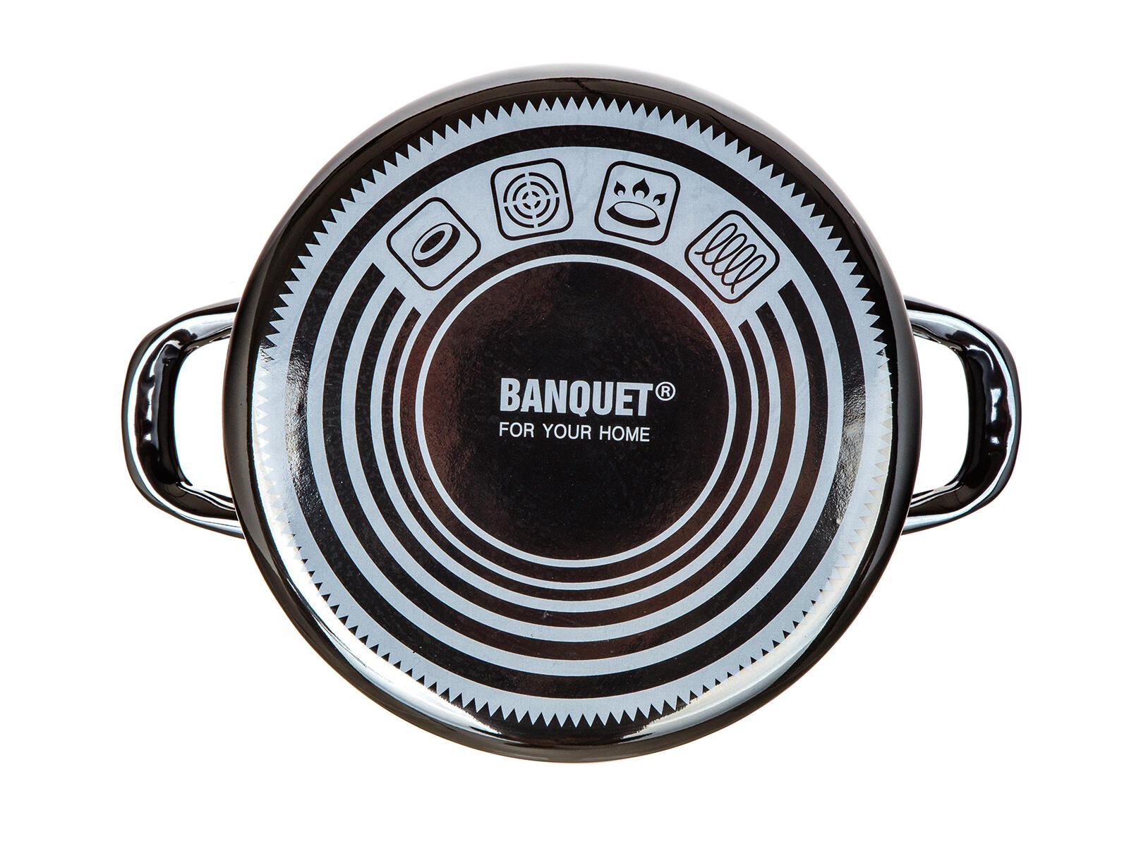 hrnec + skl.poklice pr.24cm 3,7l METALLIC Black