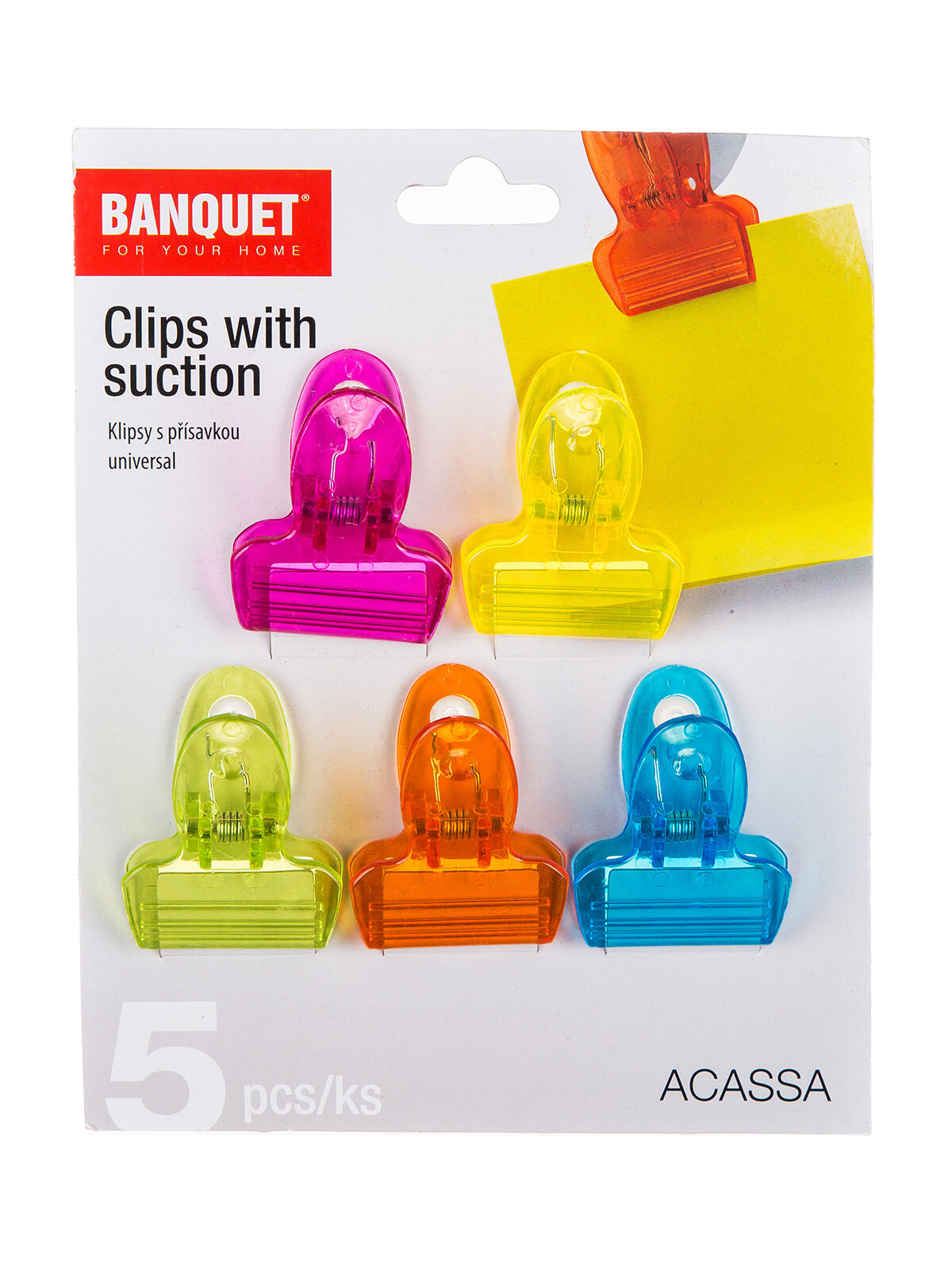 klip s přísavkou, na papír, mix barev (5ks) ACASSA 0.08 Kg MTA MAXMIX Sklad14 287403