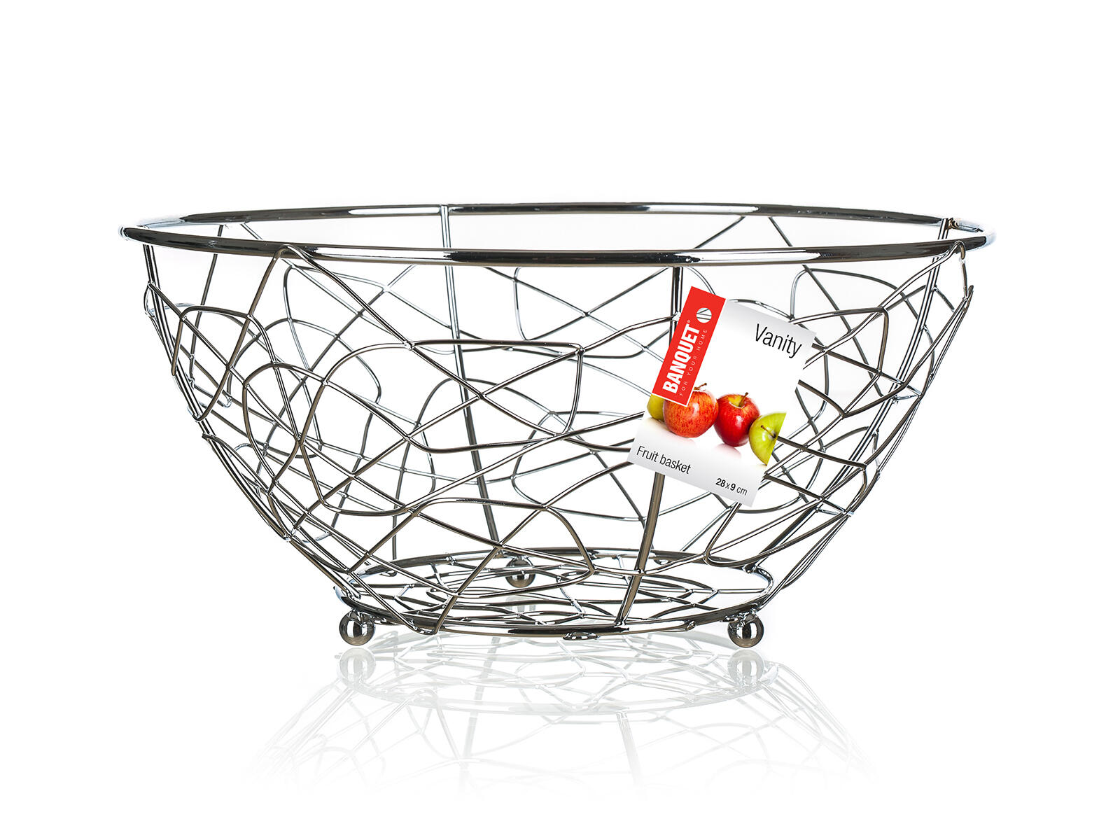 košík na ovoce VANITY pr.23x11cm Cr 0.19 Kg MTA MAXMIX Sklad14 287410