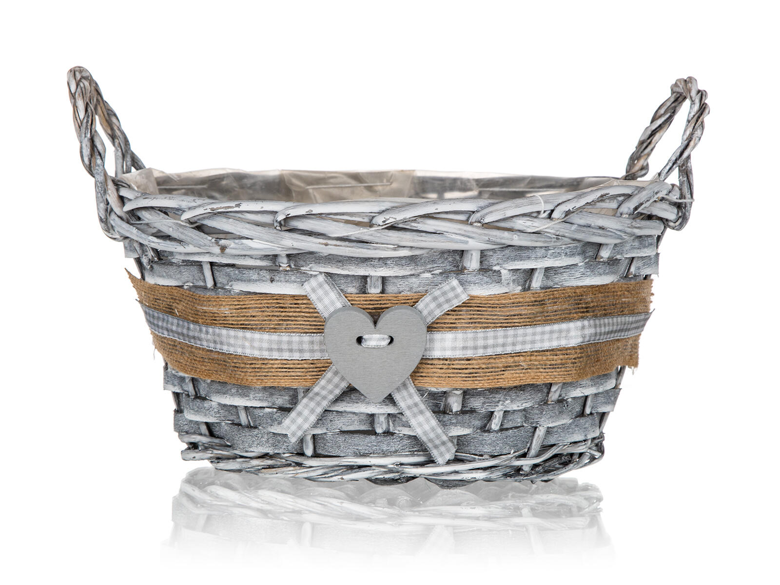 košík GRIS kulatý 25x12cm s uchy proutěný 0 Kg MTA MAXMIX Sklad14 287432