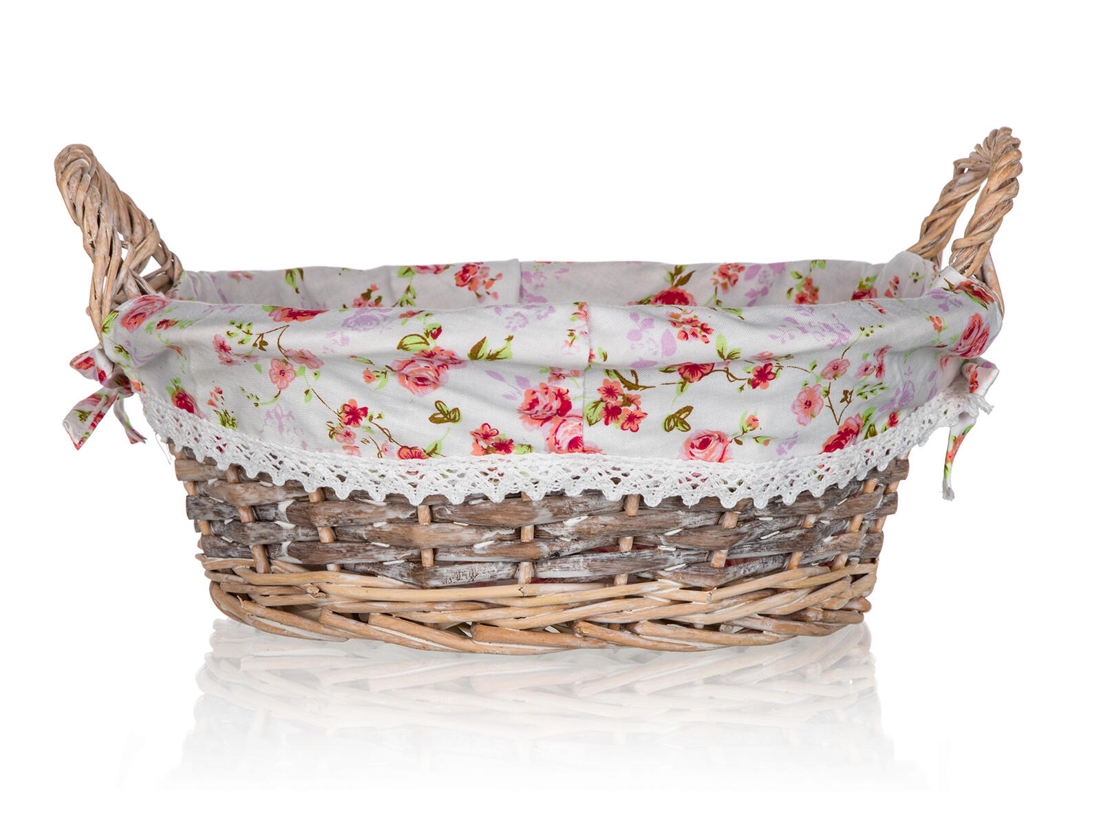 košík ROSES kulatý 30x12cm s uchy proutěný 0 Kg MTA MAXMIX Sklad14 287433