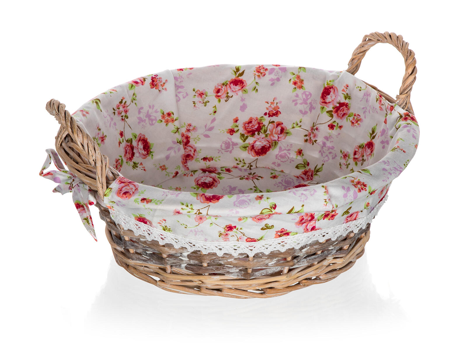 košík ROSES kulatý 30x12cm s uchy proutěný 0 Kg MTA MAXMIX Sklad14 287433