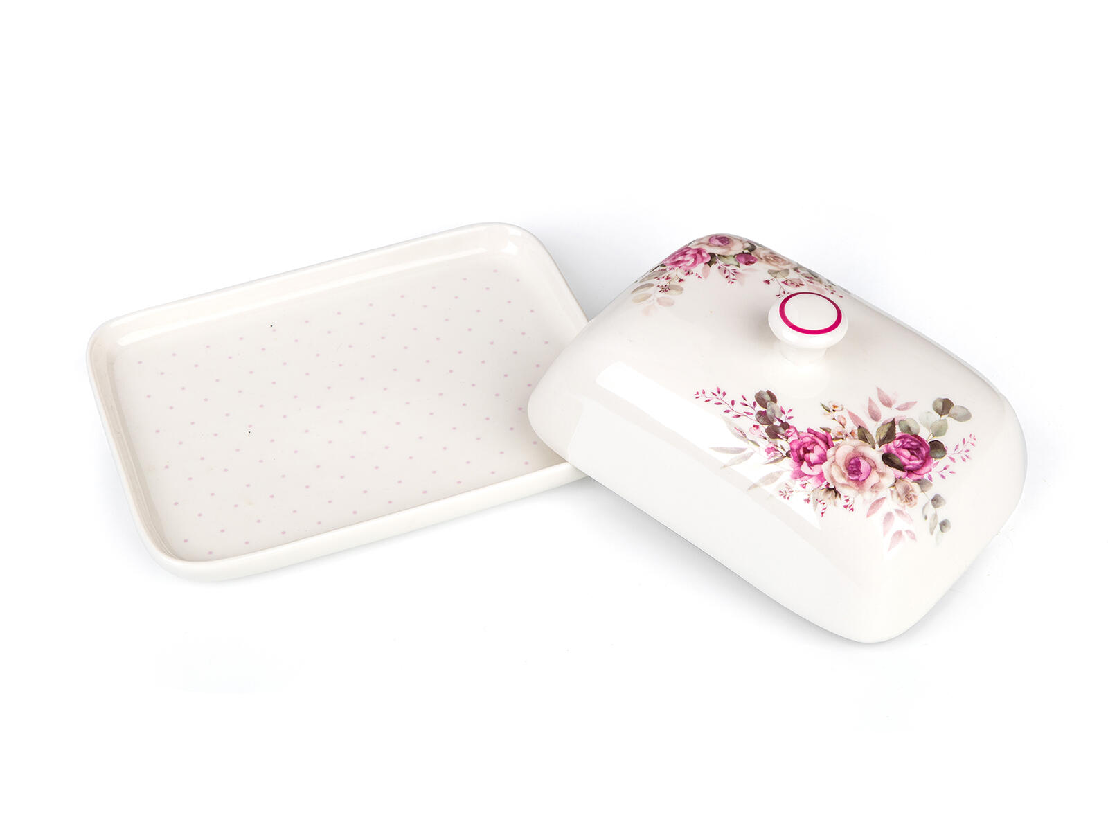 máslenka ROSE 18x13,4x8cm keramická 0.86 Kg MTA MAXMIX Sklad14 287495