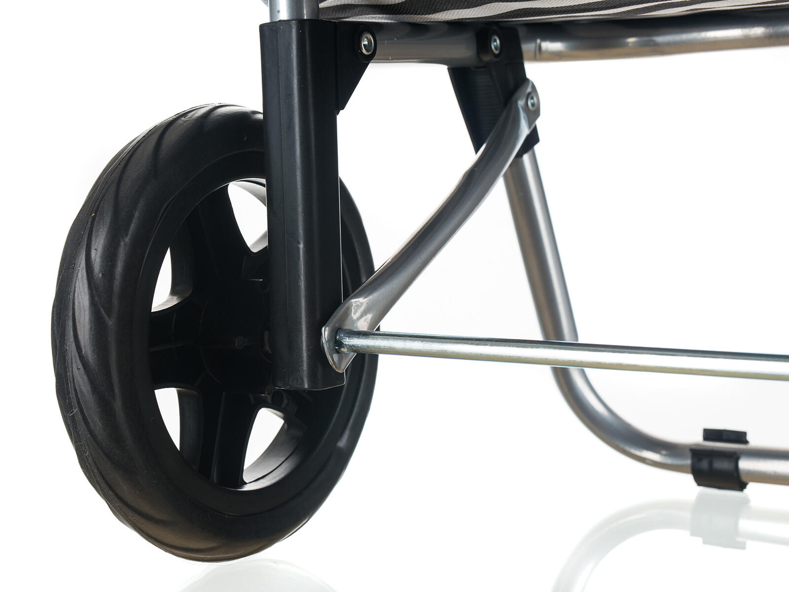 taška nákupní 30l, nosnost 25kg, PRUHY BÍ/ČER