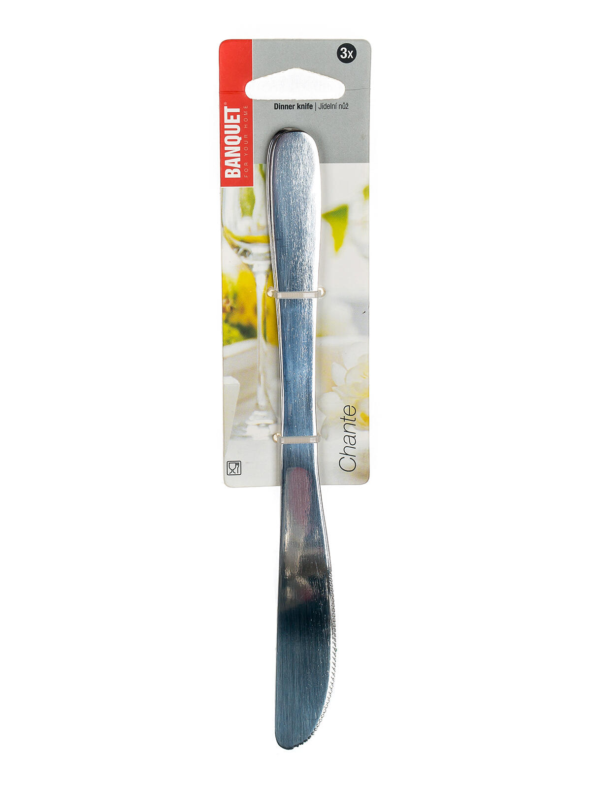 nůž jídelní CHANTE nerez (3ks) 0.11 Kg MTA MAXMIX Sklad14 287568
