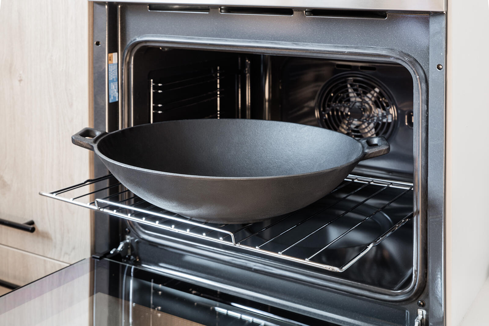 pánev WOK 36,5cm EXCELLENT litna ČER 3.96 Kg MTA MAXMIX Sklad14 287606