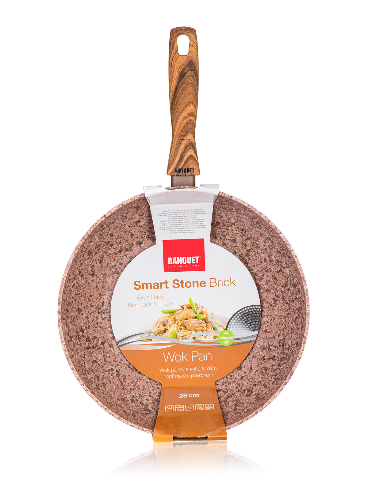pánev WOK 28cm nepřiln.povrch SMART STONE BRICK 0.98 Kg MTA MAXMIX Sklad14 287608