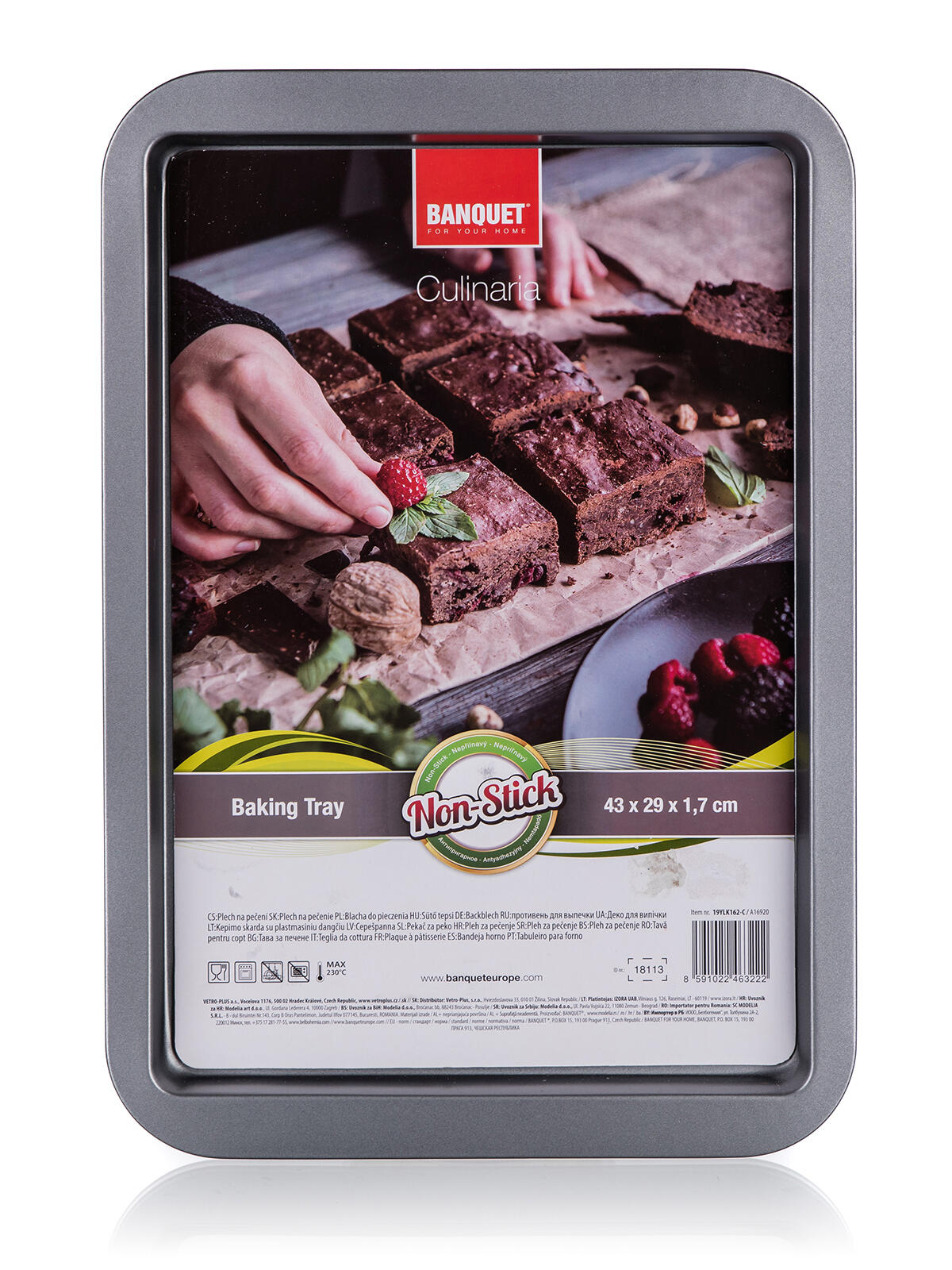 plech na pečení 43x29x1,7cm nepřiln.povrch CULINARIA 0.5 Kg MTA MAXMIX Sklad14 287628