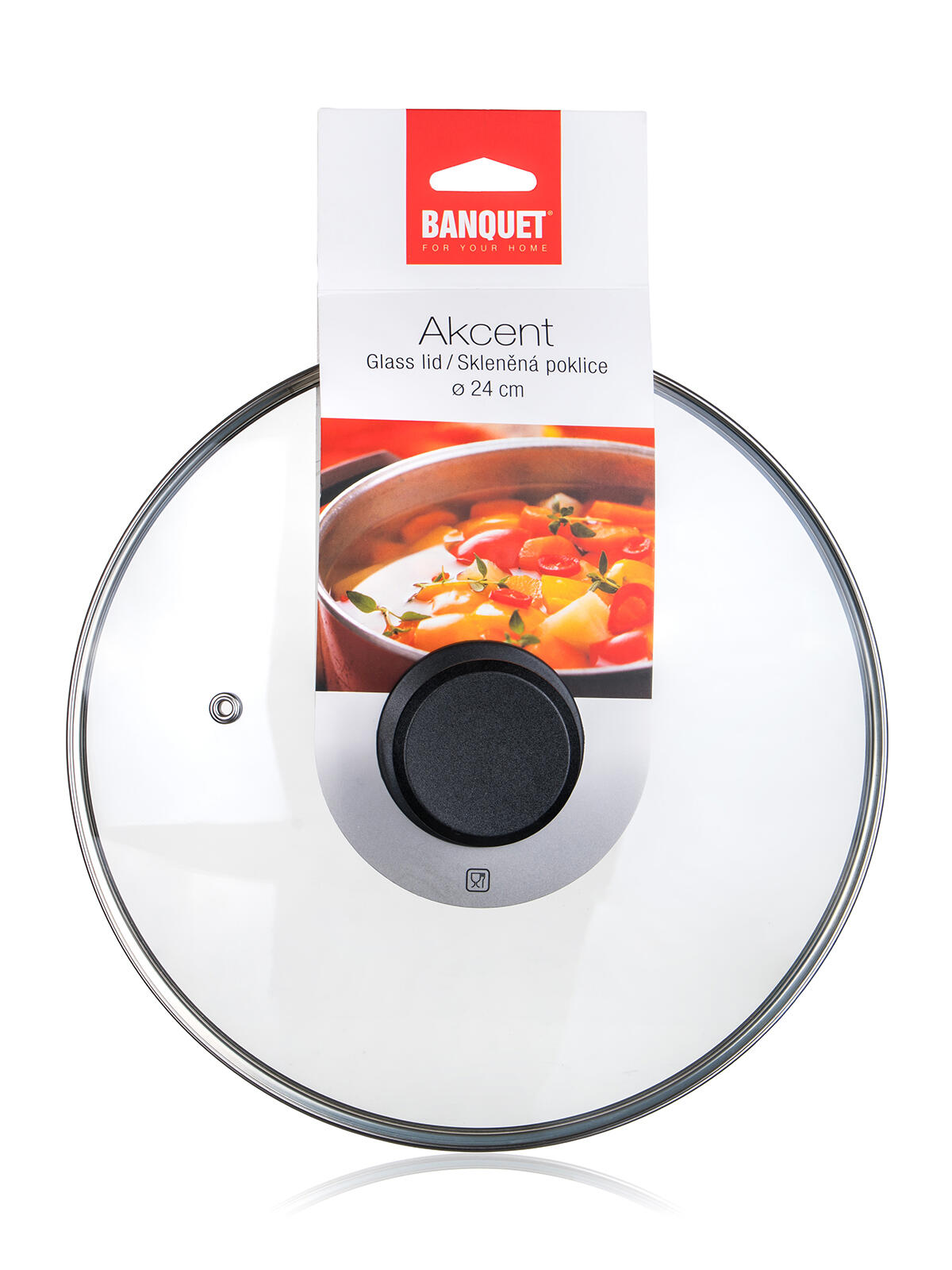 poklice skl. AKCENT 24cm s bakelitovým úchytem 0.62 Kg MTA MAXMIX Sklad14 287643