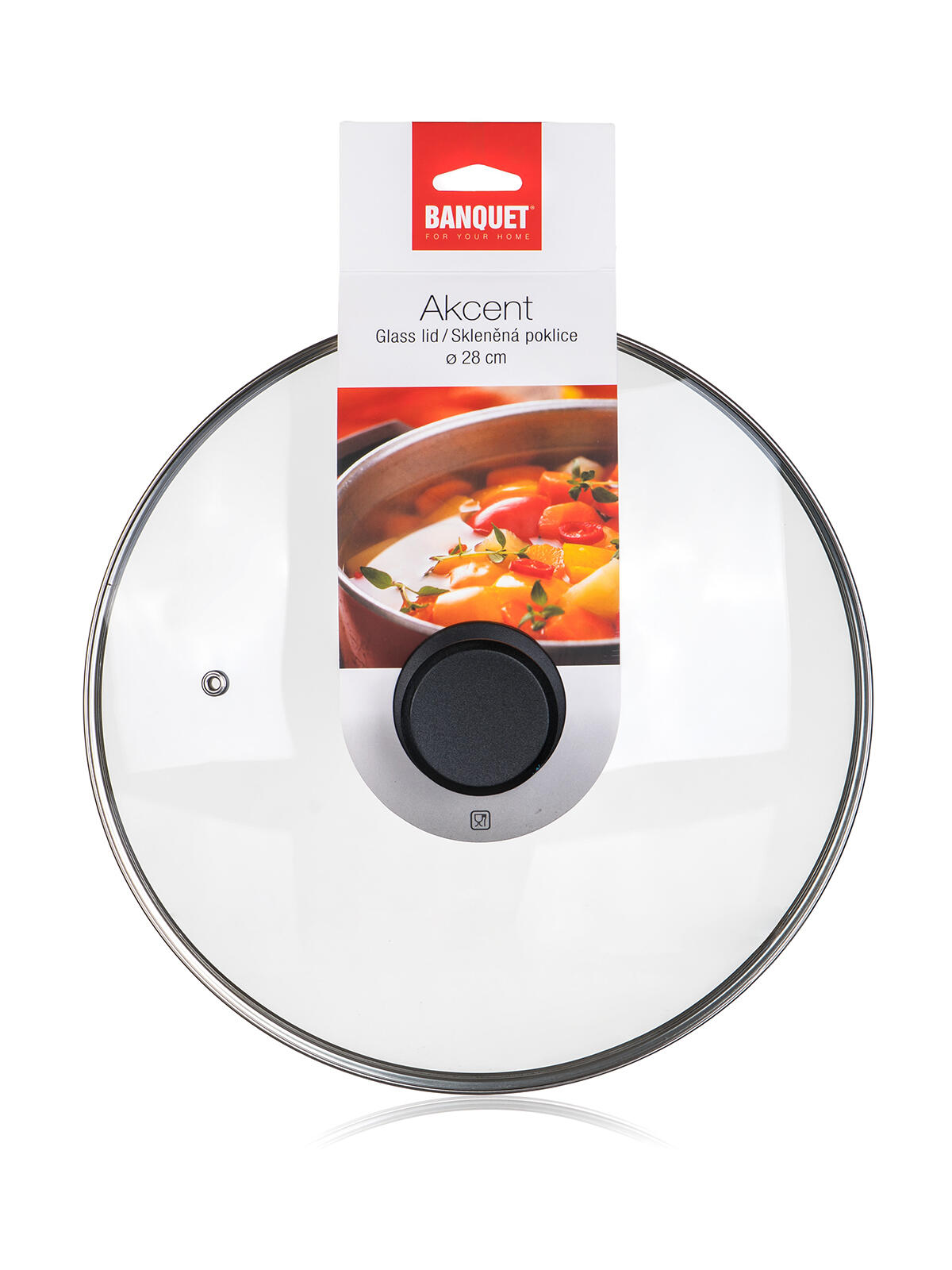 poklice skl. AKCENT 28cm s bakelitovým úchytem 0 Kg MTA MAXMIX Sklad14 287644