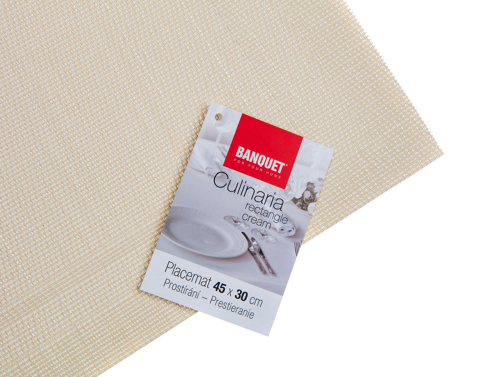 prostírání PVC+PES 45x30cm RECTANGLE KRÉM
